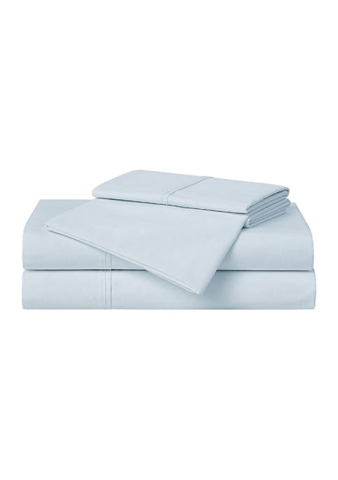 200 Thread Count Cotton Solid Percale Sheet Set