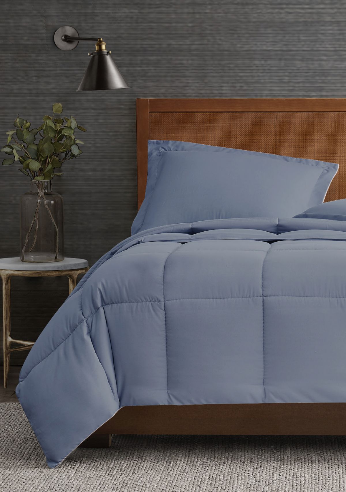 Garment Wash Solid Comforter Set