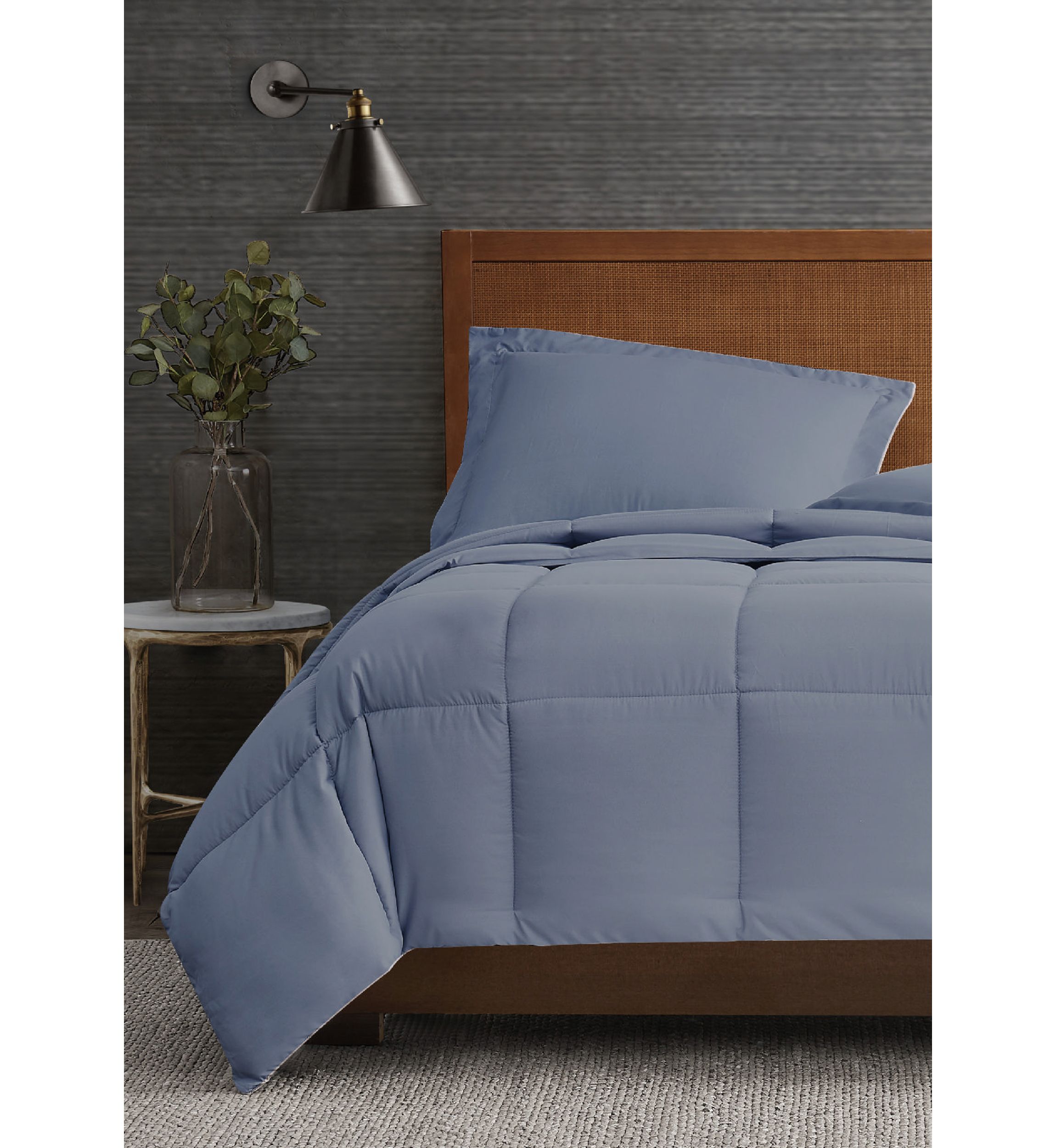 Garment Wash Solid Comforter Set