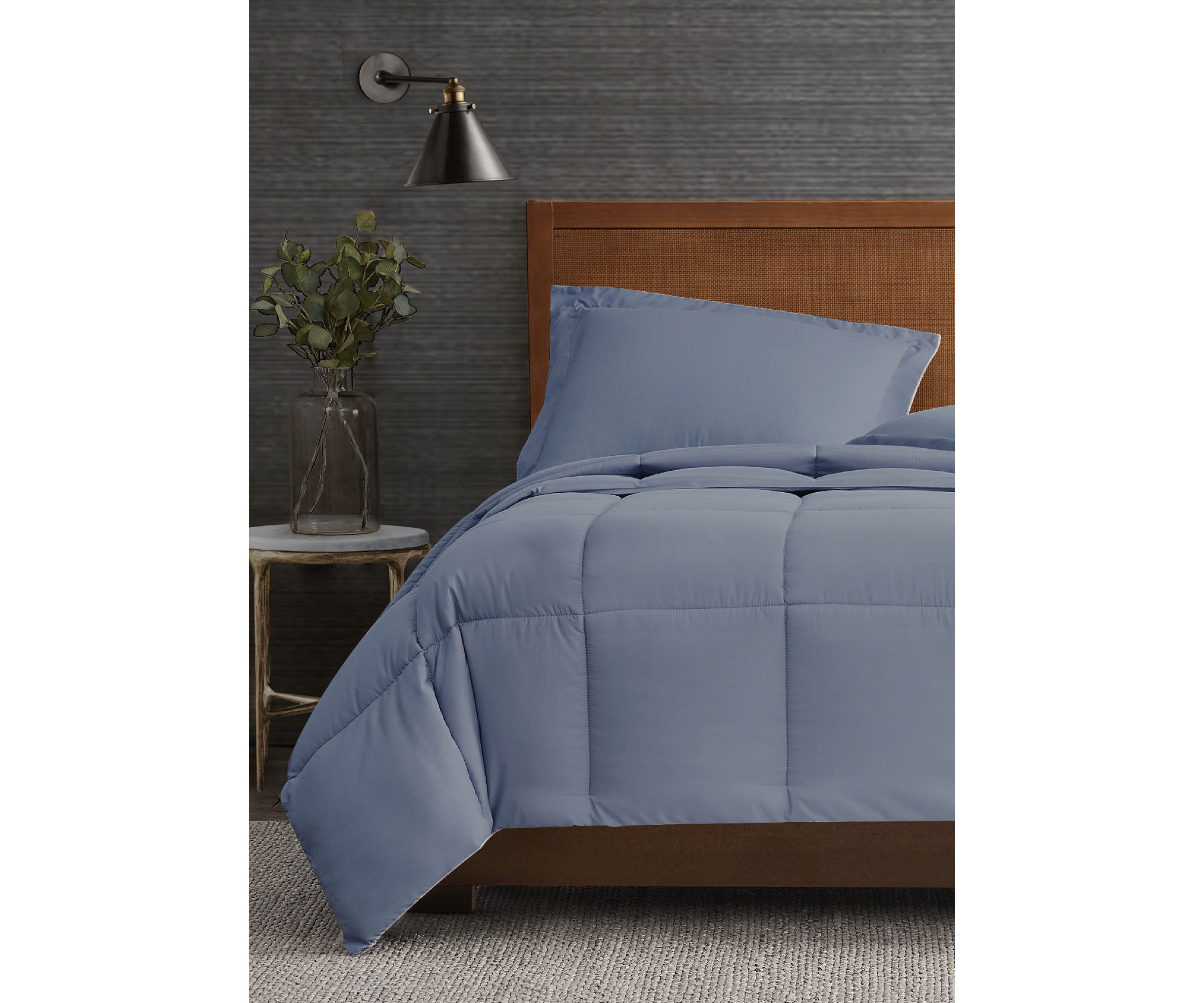 Garment Wash Solid Comforter Set