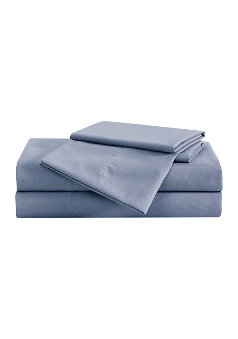 London Fog® Garment Wash Solid Sheet Set