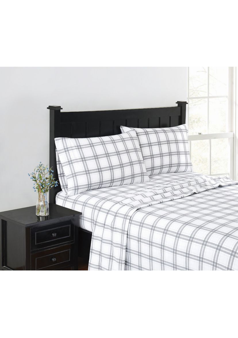 Solid Flannel Sheet Set
