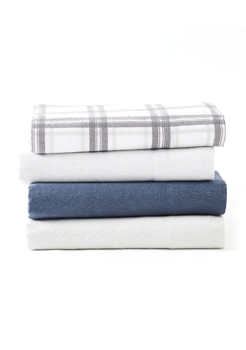 Solid Flannel Sheet Set