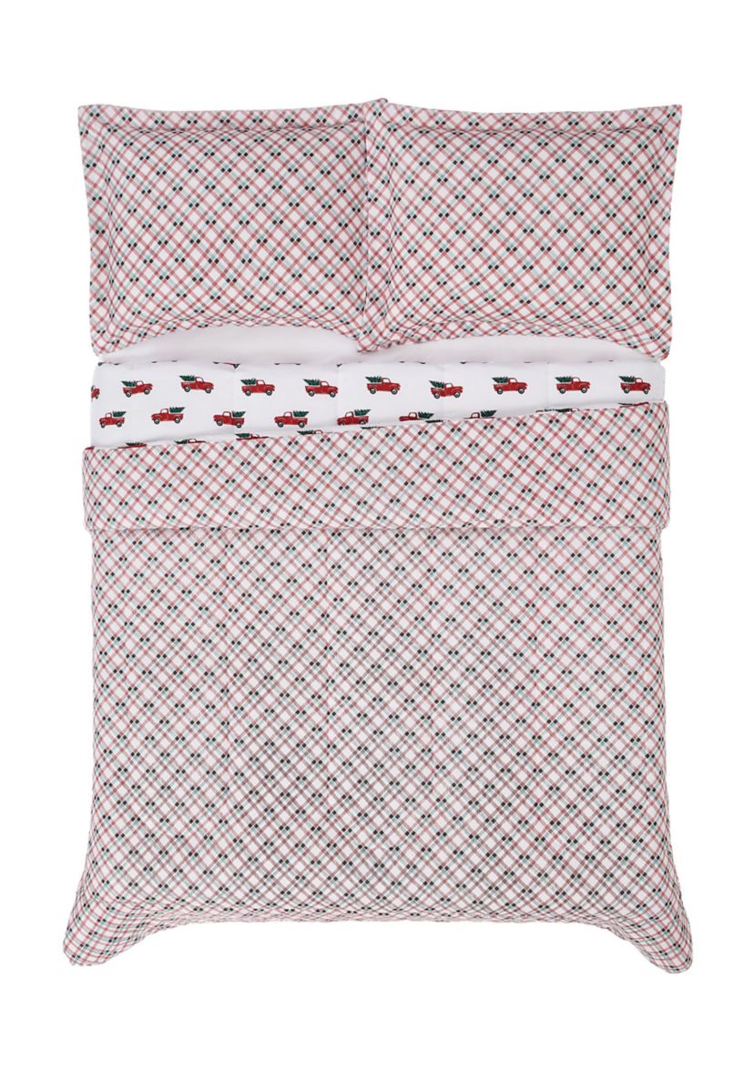 Novelty Plaid Comforter Set