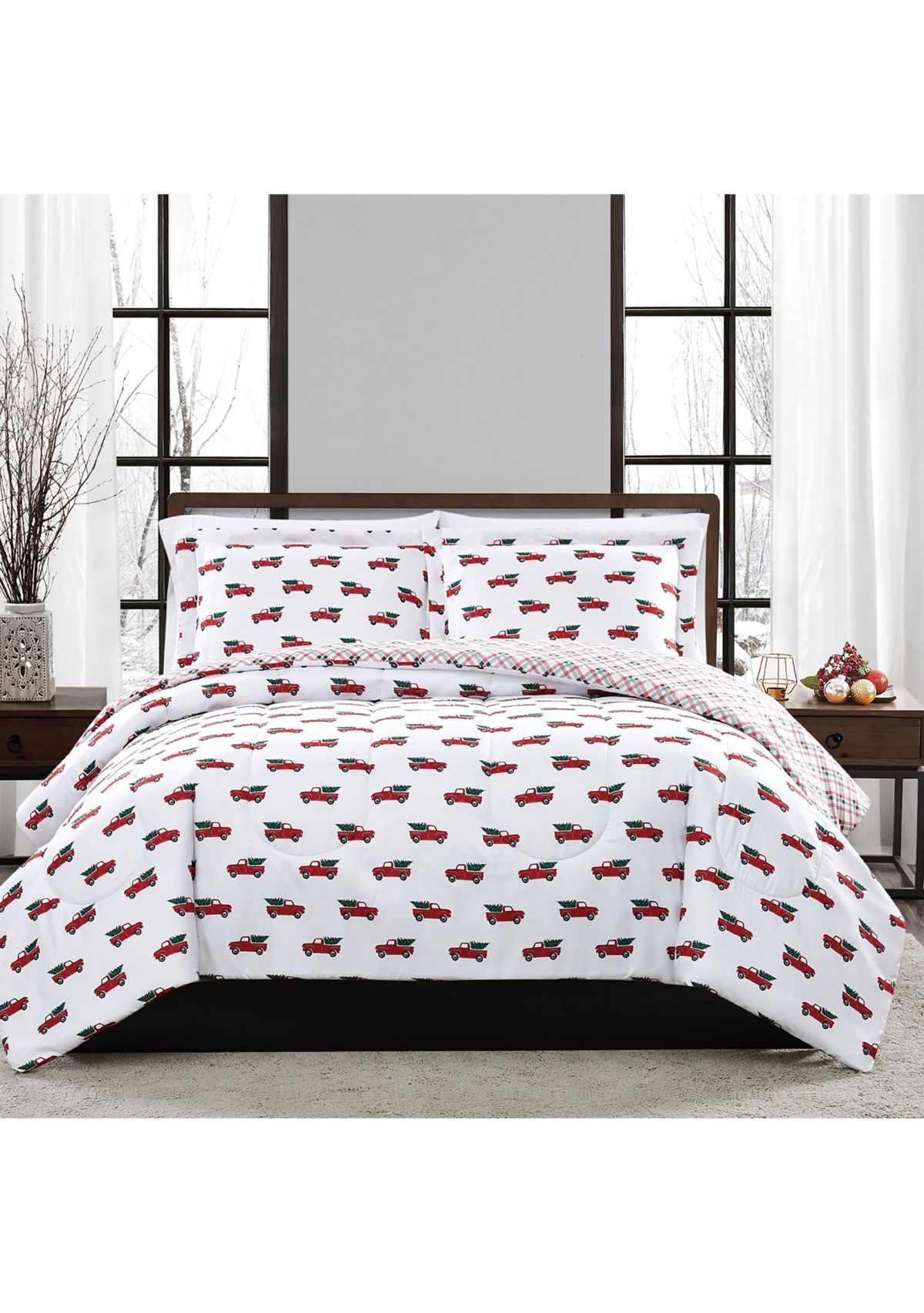 Novelty Plaid Comforter Set