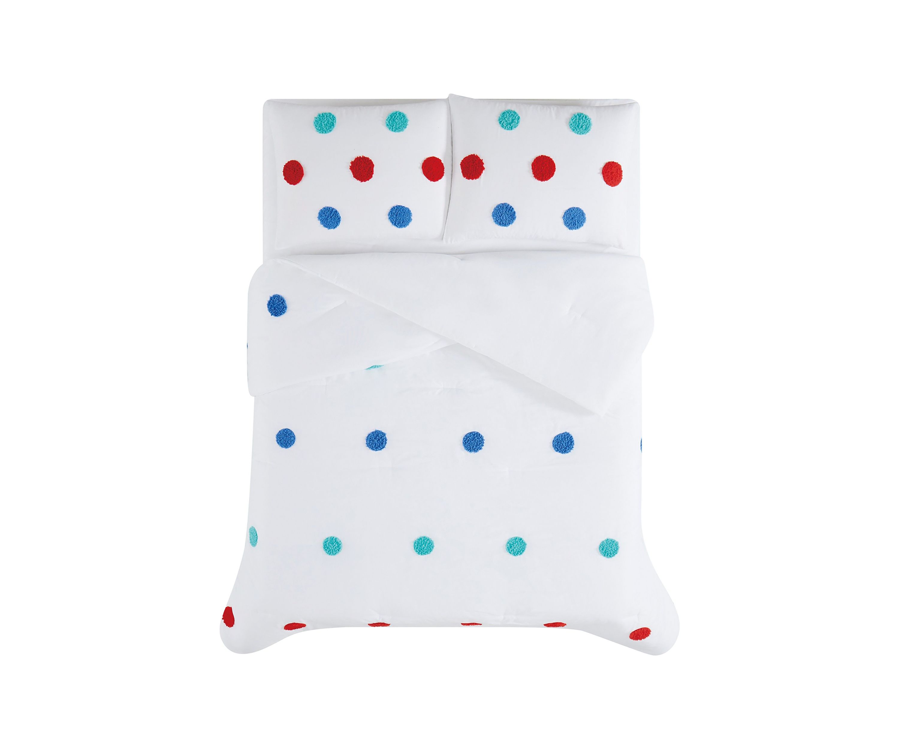 Fuzzy Dot Comforter Set