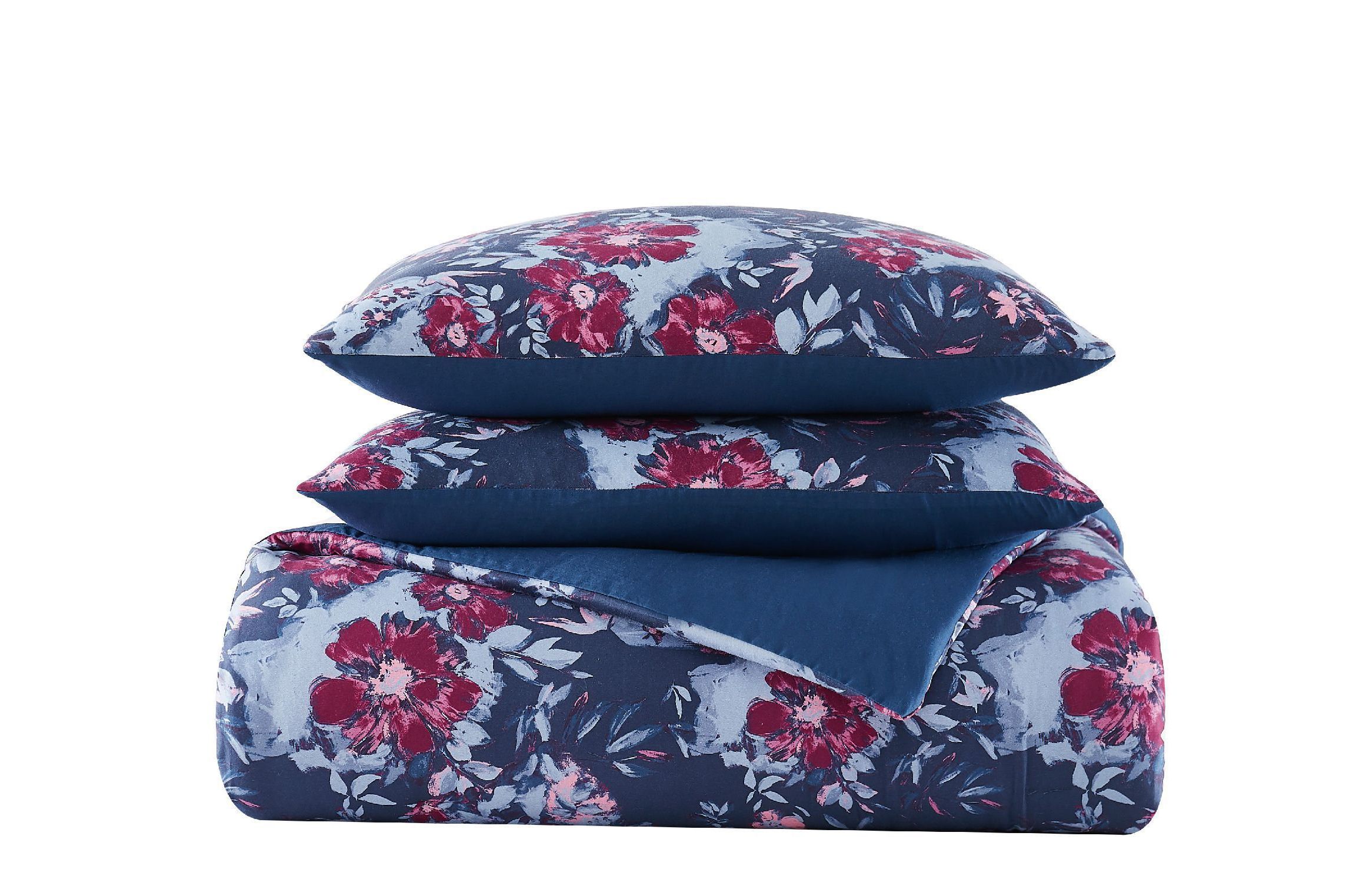 Badgley Mischka Home Midnight Garden 3 Piece Full/Queen Comforter Set
