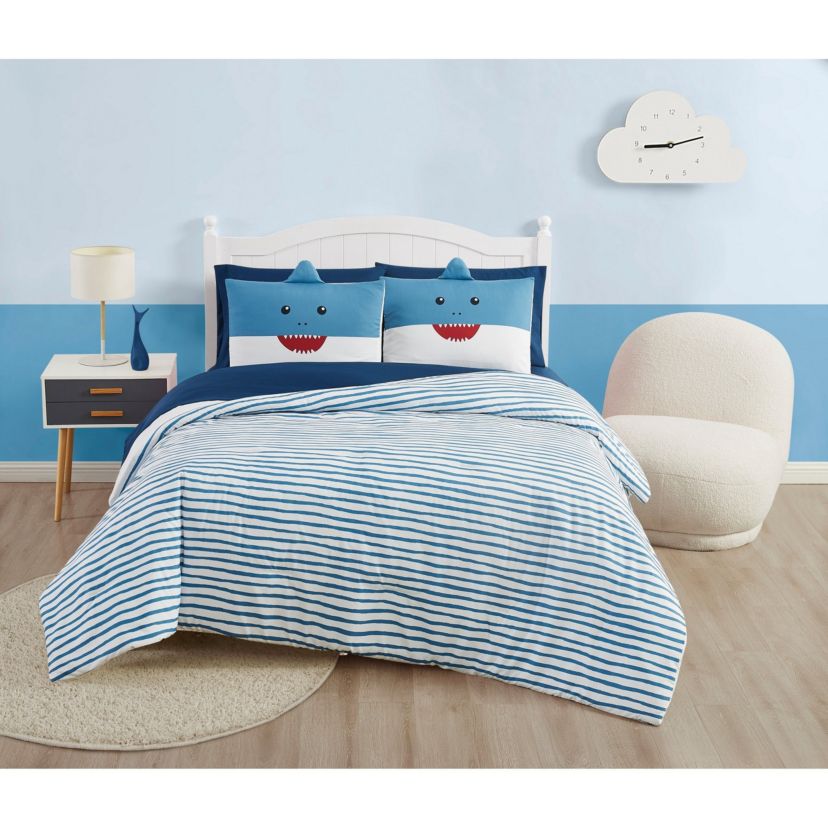 My World Happy Shark 5 Piece Twin Bed in a Bag
