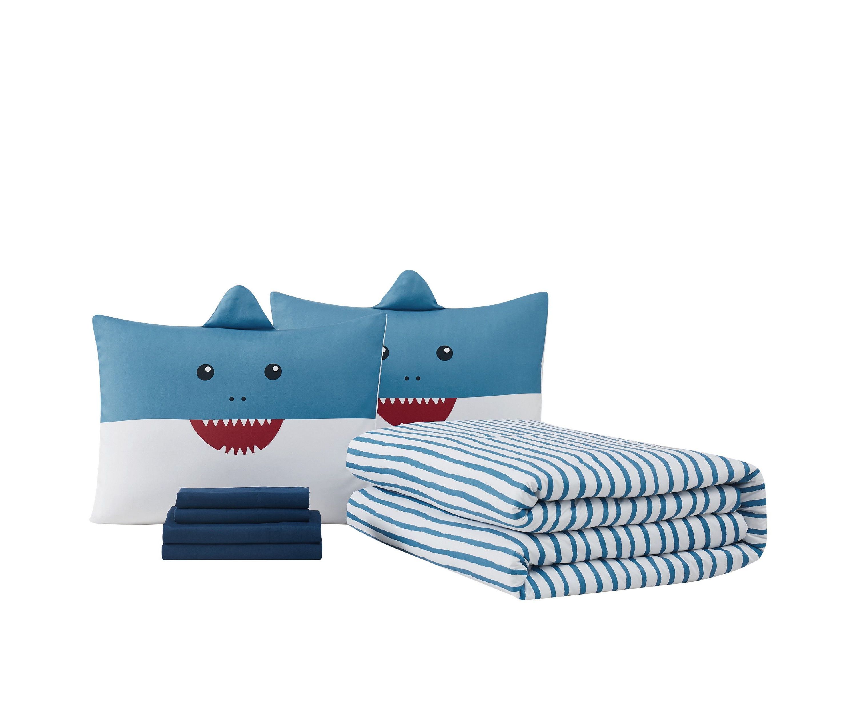 My World Happy Shark 5 Piece Twin Bed in a Bag