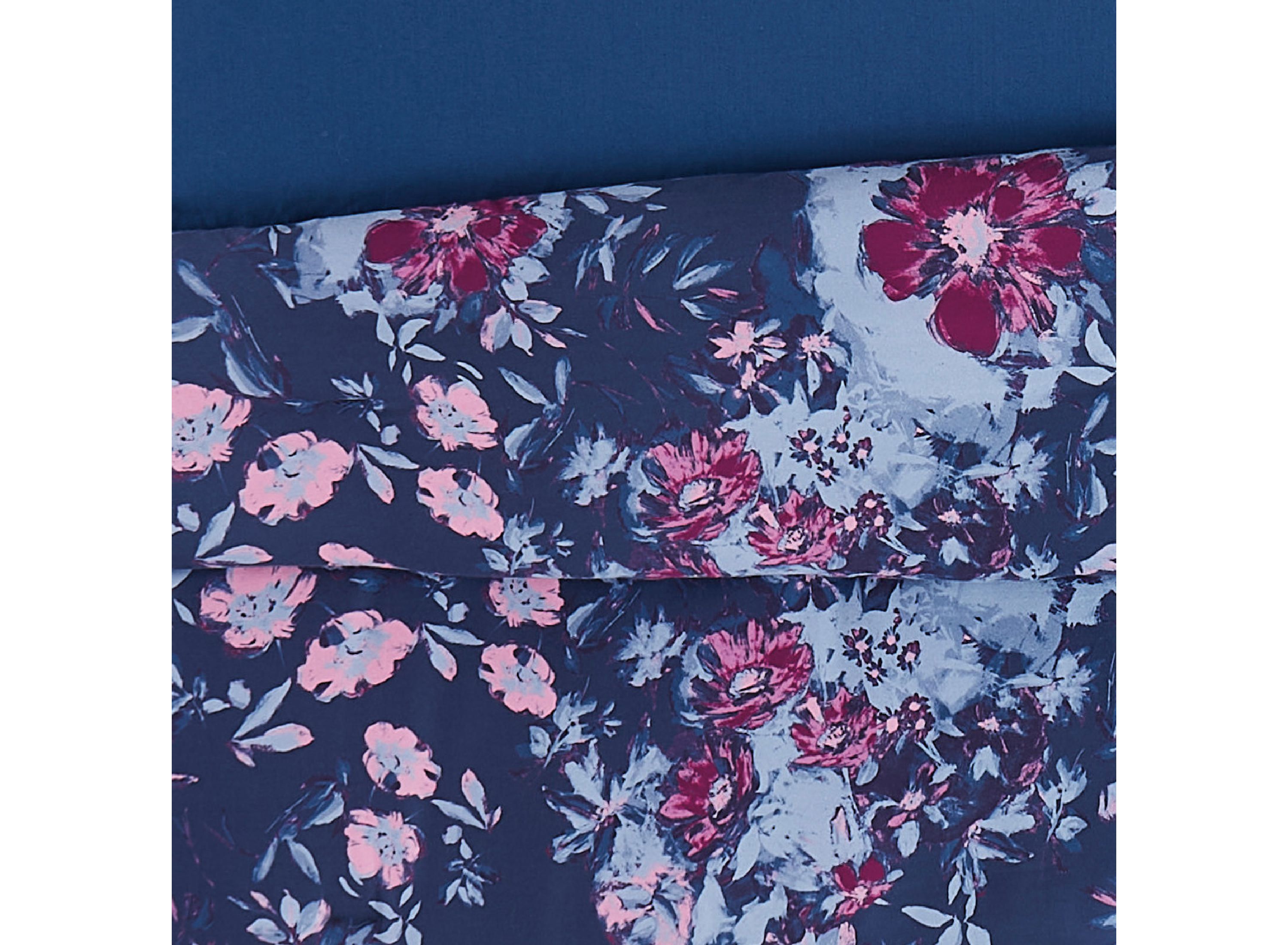 Badgley Mischka Home Midnight Garden 3 Piece Full/Queen Duvet Cover Set