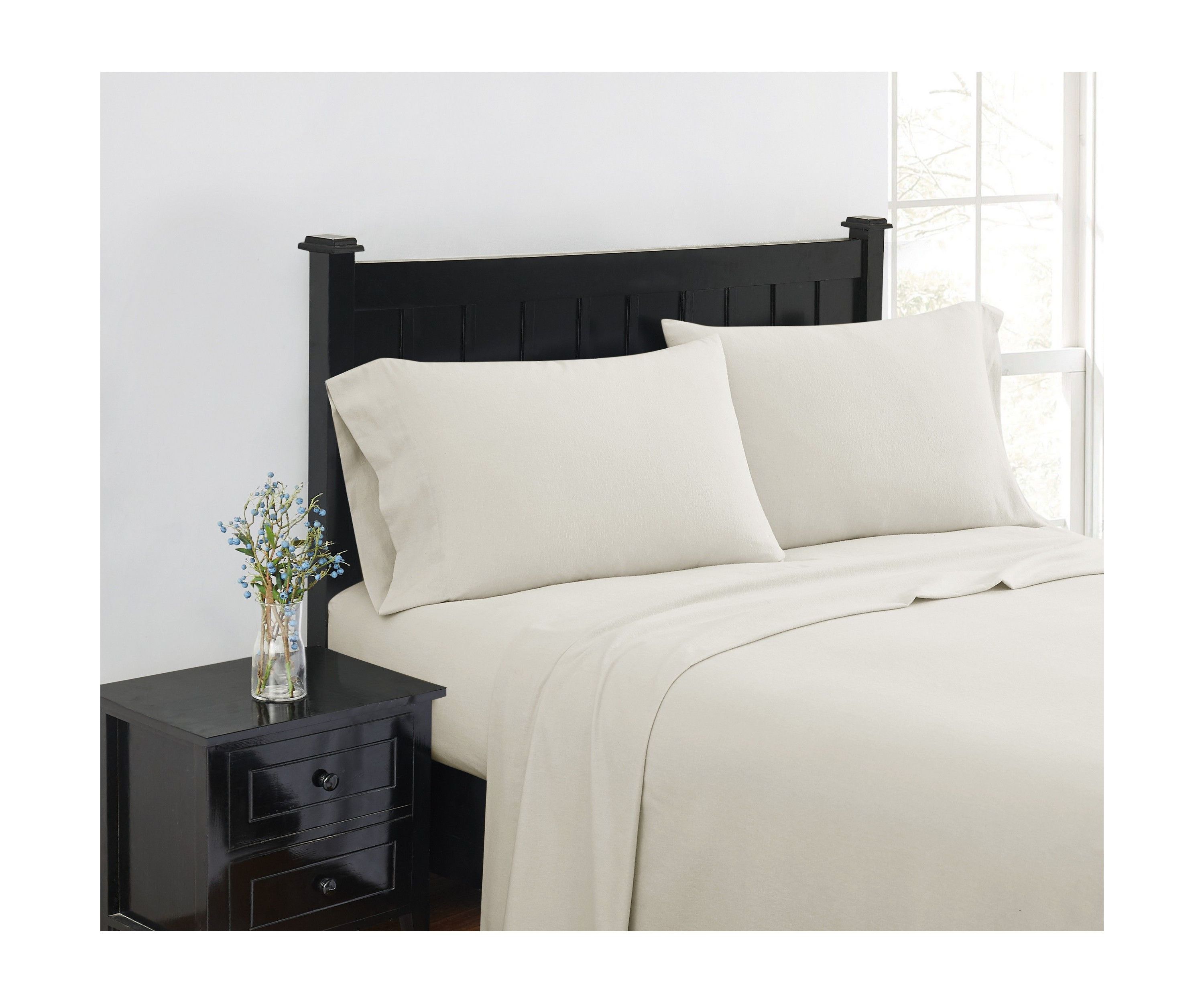 London Fog Green Plaid Twin Flannel Sheet Set