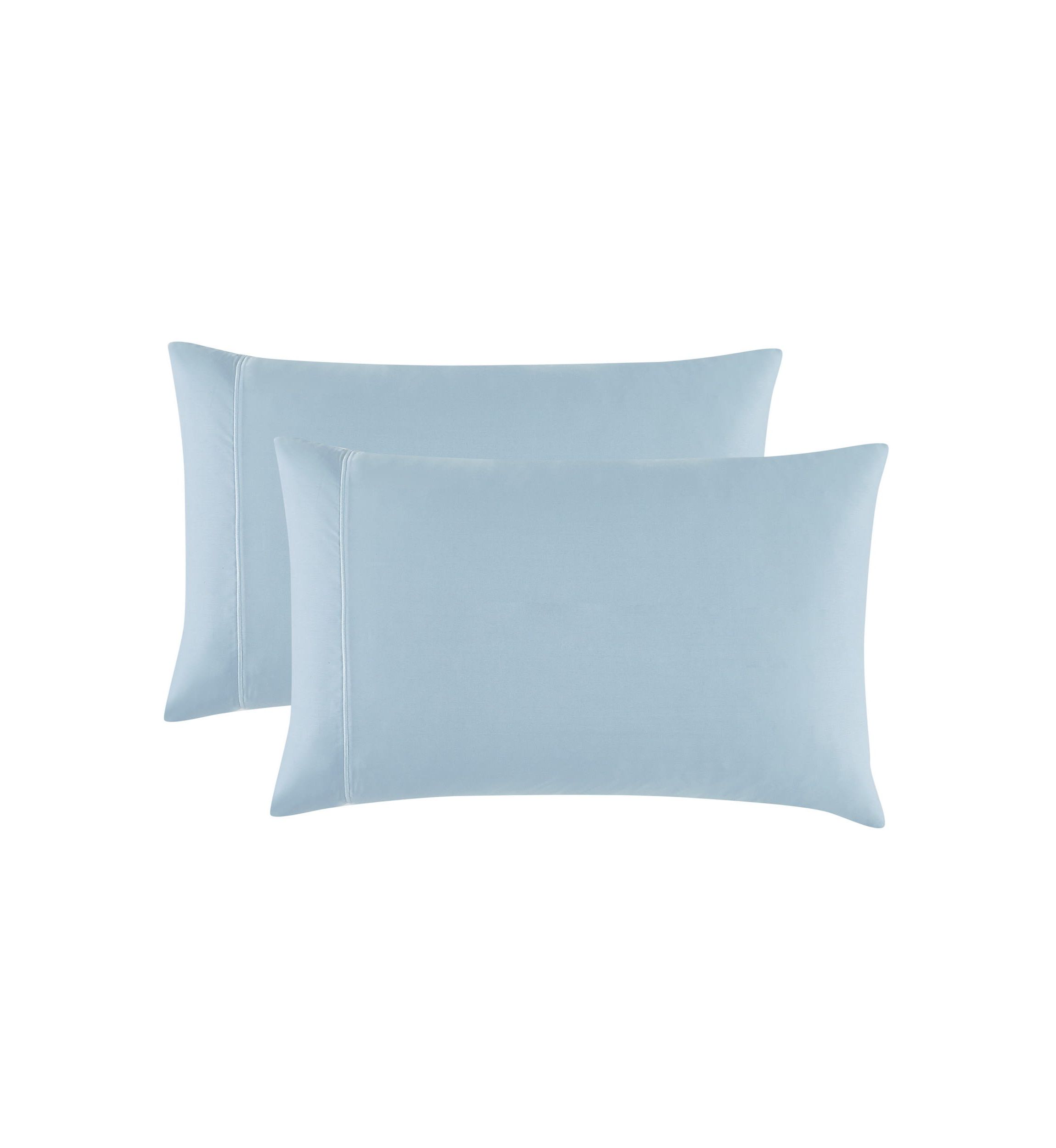 Badgley Mischka 300TC Tencel Light Blue Full 4 Piece Sheet Set