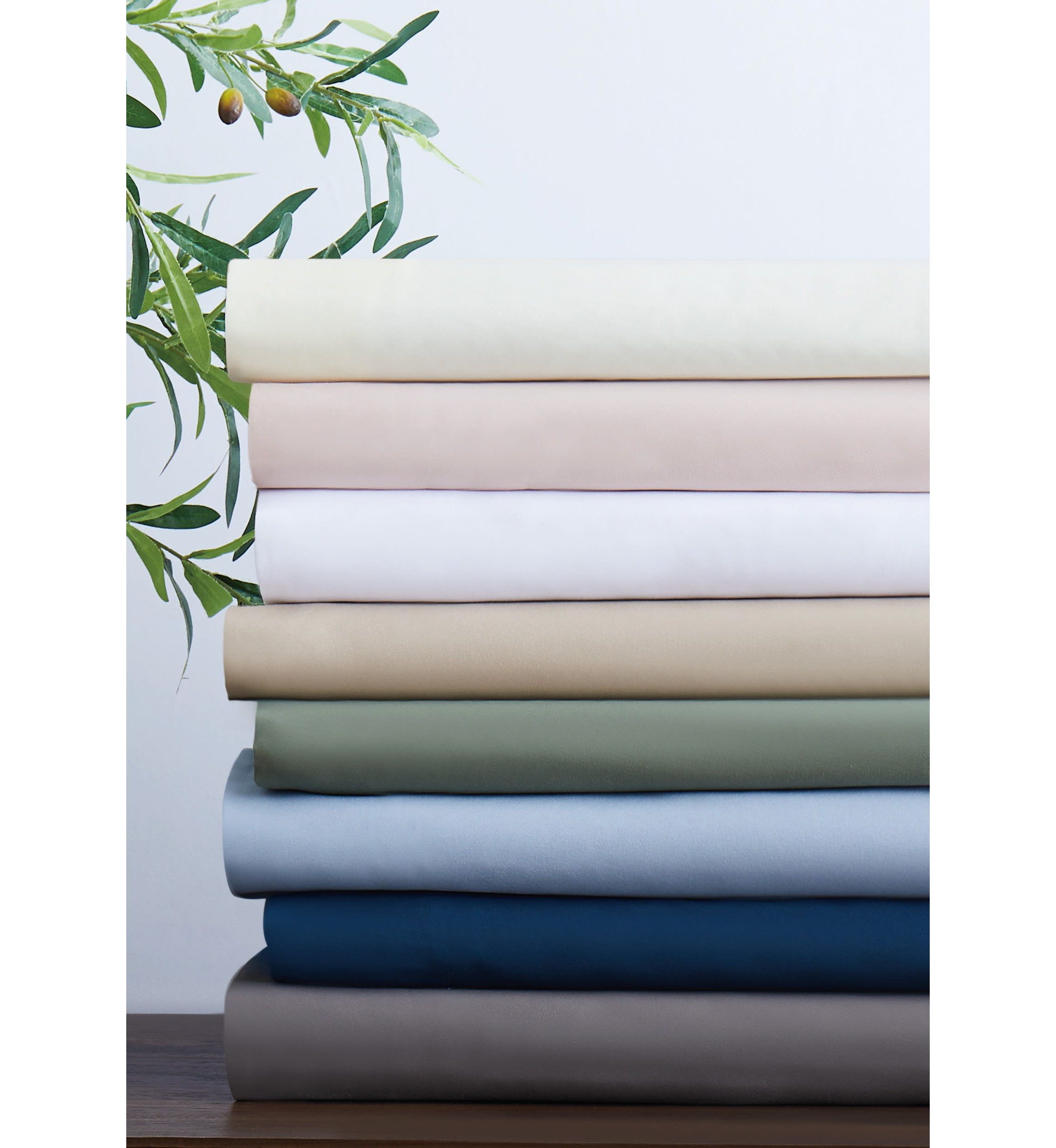 Cannon Heritage Solid Blue Split King 7 Piece Sheet Set