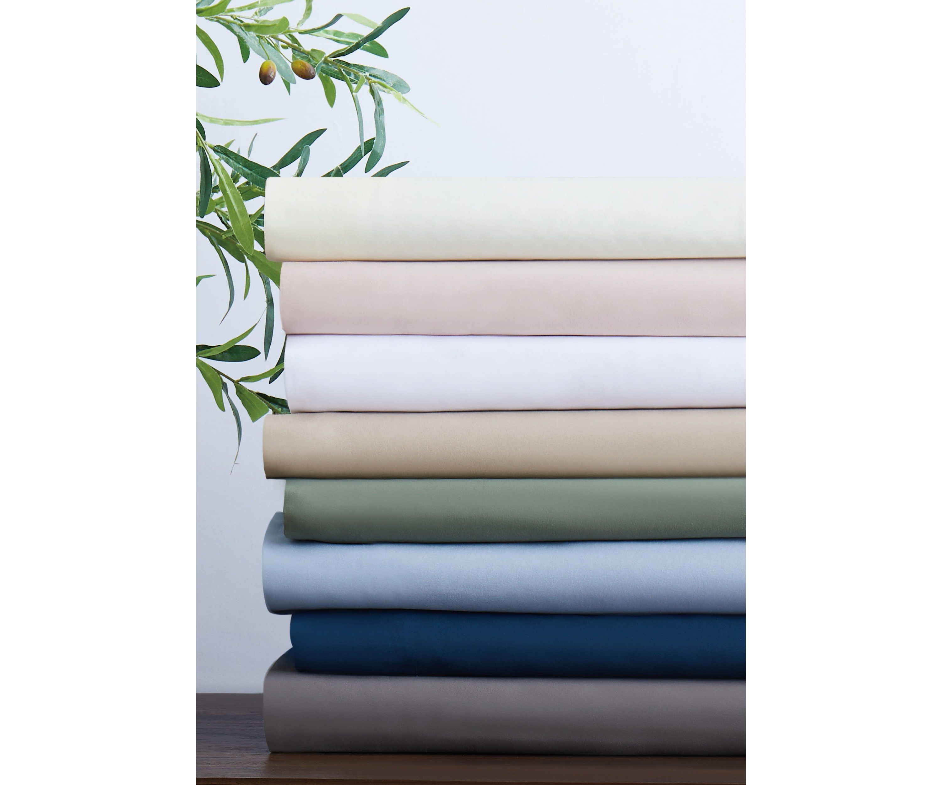 Cannon Heritage Solid Blue Split King 7 Piece Sheet Set