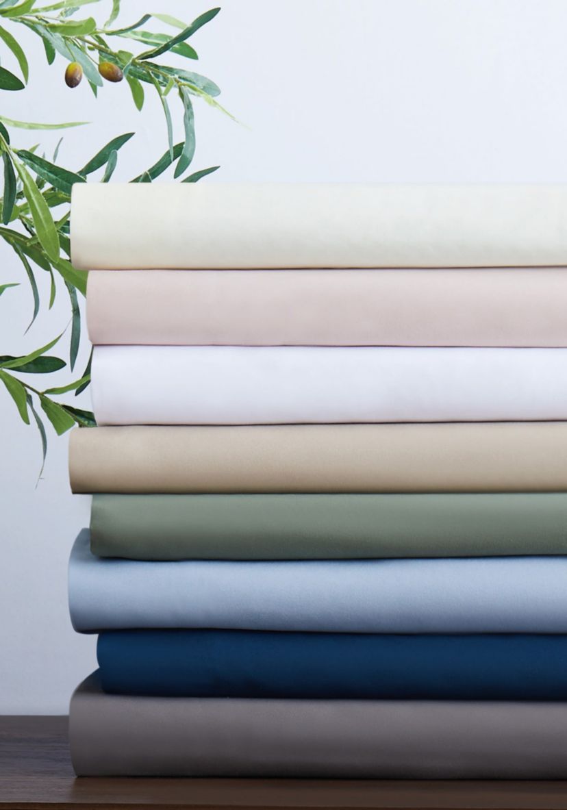 Cannon Heritage Solid Blue Split King 7 Piece Sheet Set