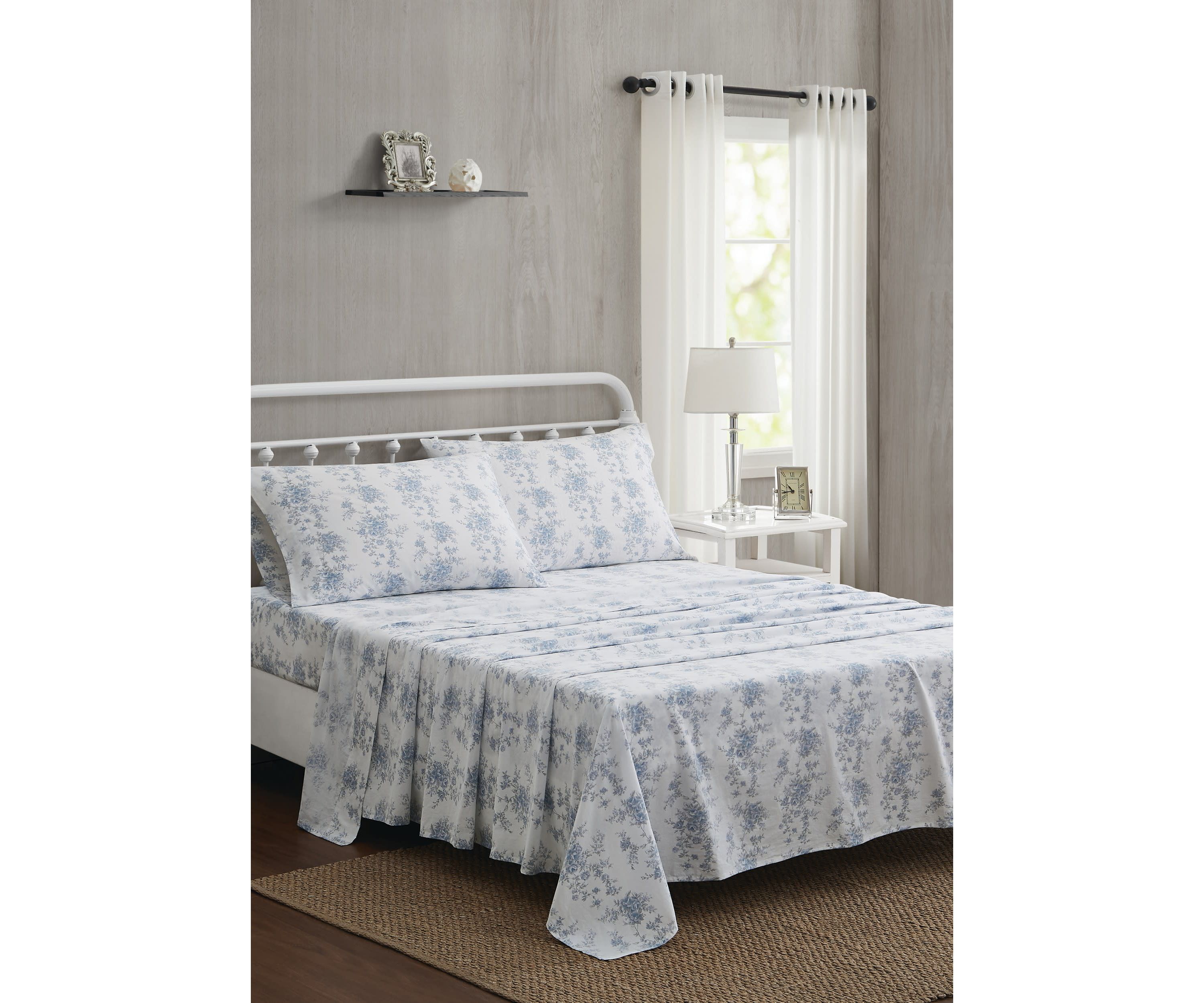 The Farmhouse by Rachel Ashwell British Rose Queen 4 Piece Sheet Set