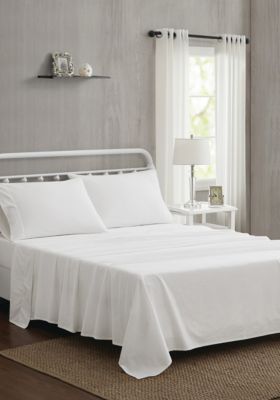 The Farmhouse by Rachel Ashwell Washed Cotton Pink Twin 3 Piece Sheet Set, White