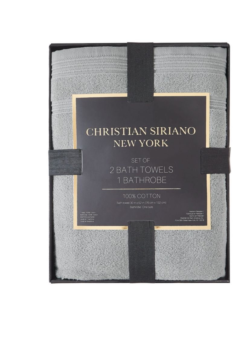 Christian Siriano NY® Zero Twist Textured Bath Gift Set in White