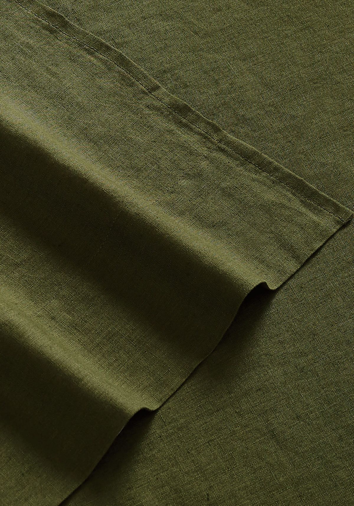 Brooklyn Loom Linen Moss Green King Sheet Set Sheet Set