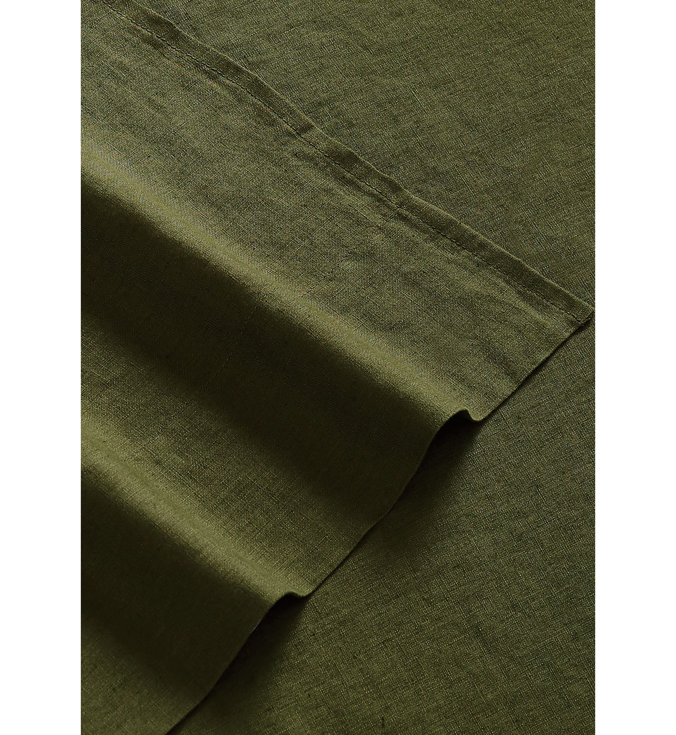 Brooklyn Loom Flax Linen Rust Queen Sheet Set