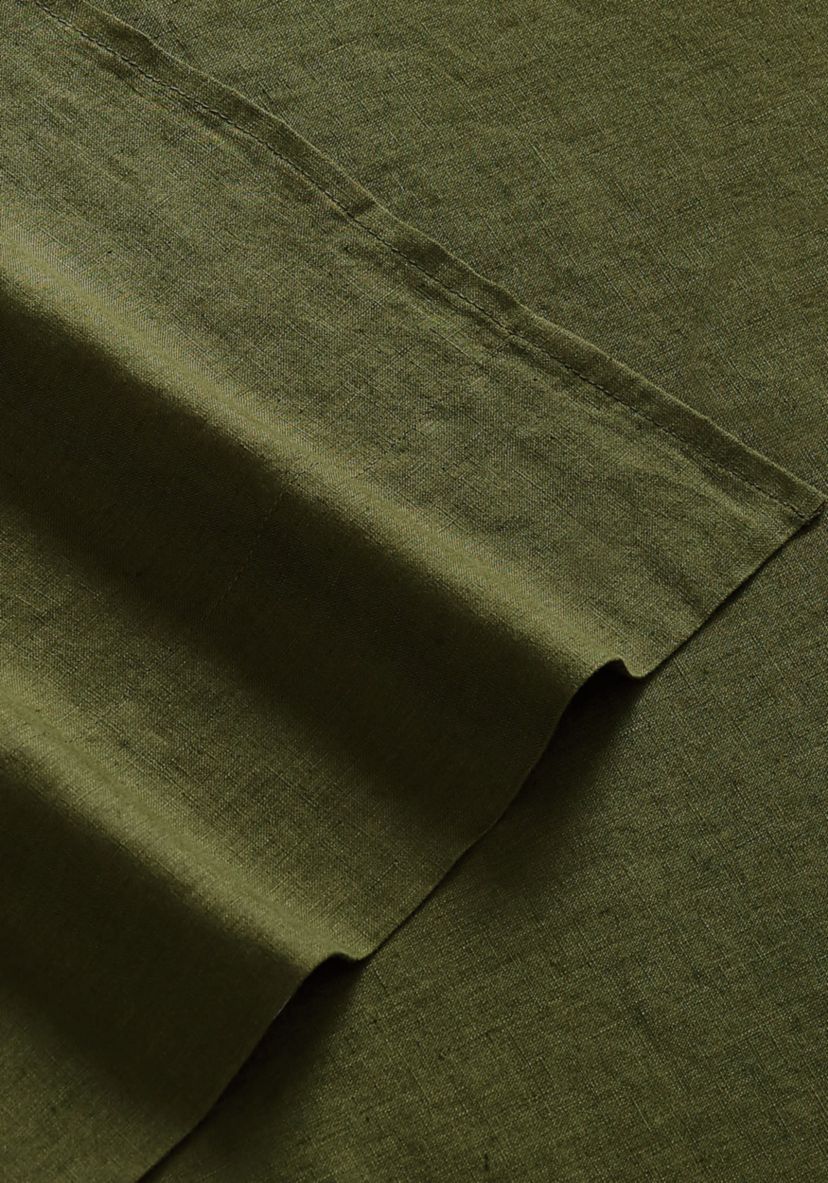 Brooklyn Loom Flax Linen Rust Queen Sheet Set