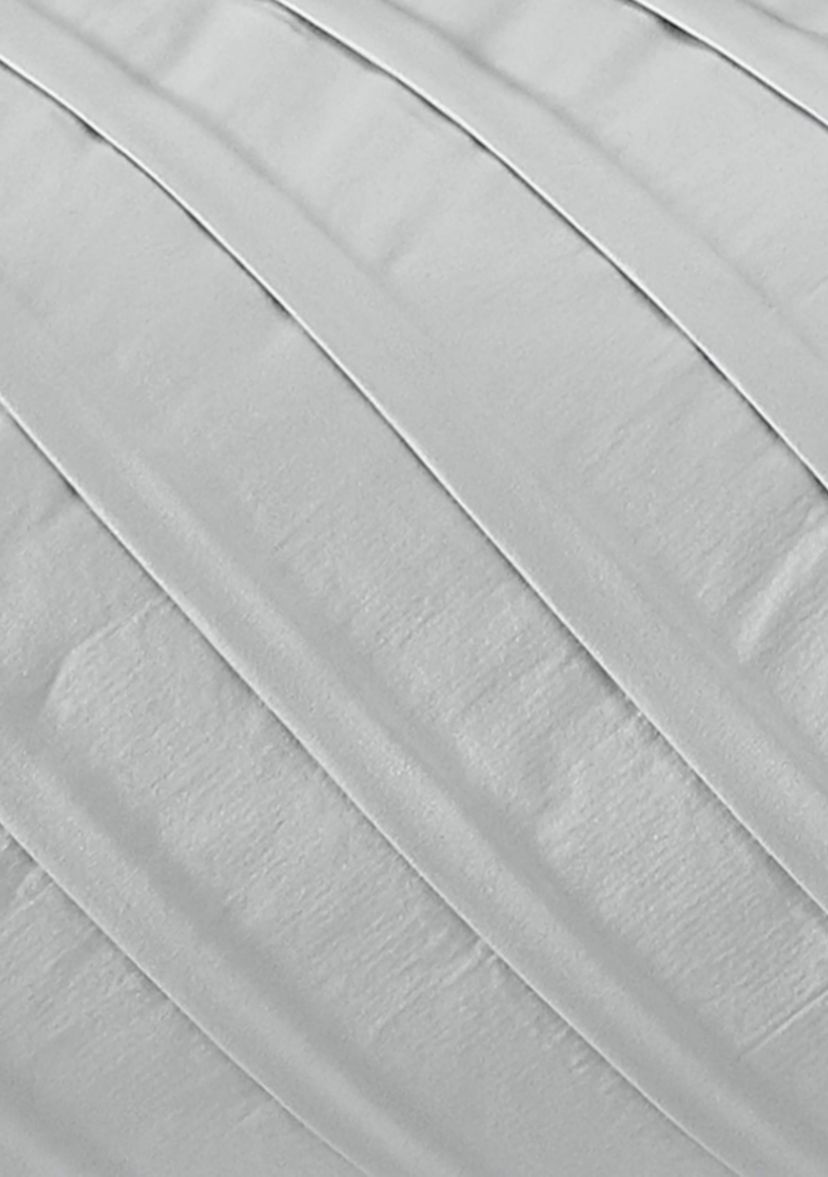 James Pleated Silver 9 Piece Queen Comforter Set