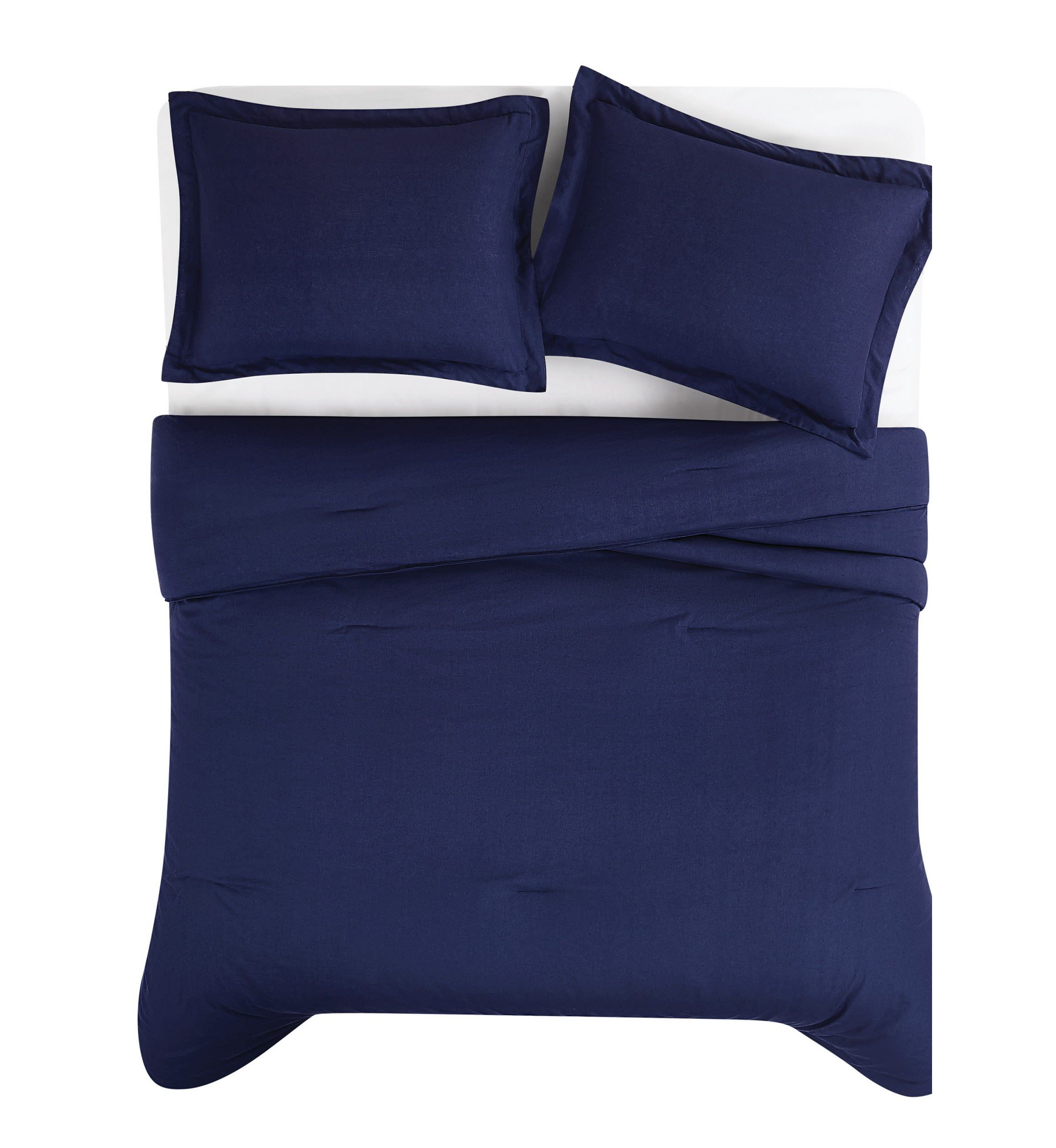 Brooklyn Loom Solid 100% Linen Comforter Set