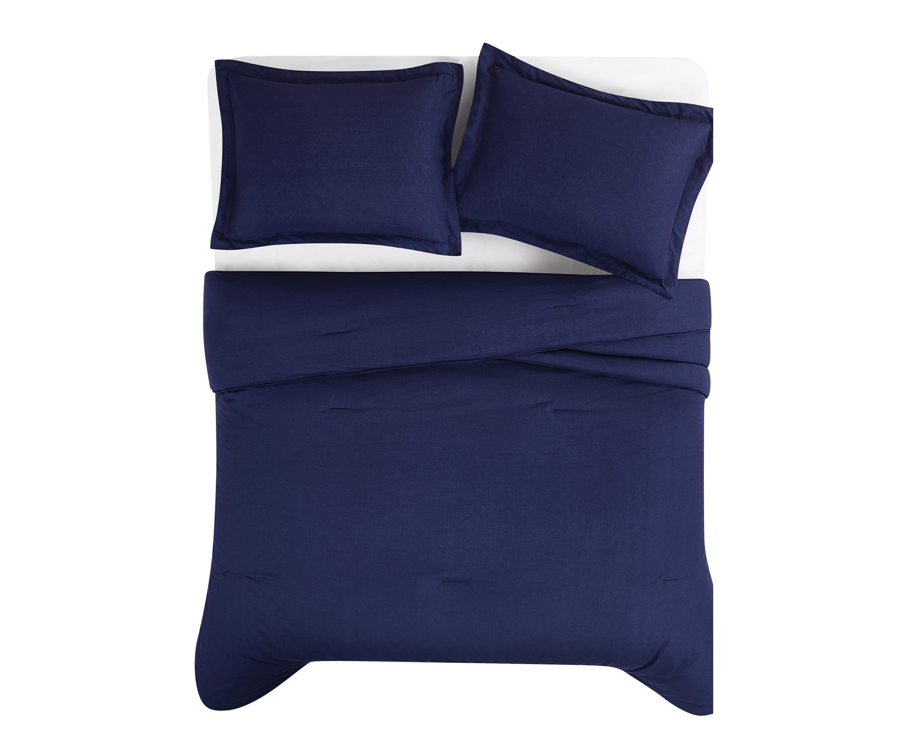 Brooklyn Loom Solid 100% Linen Comforter Set