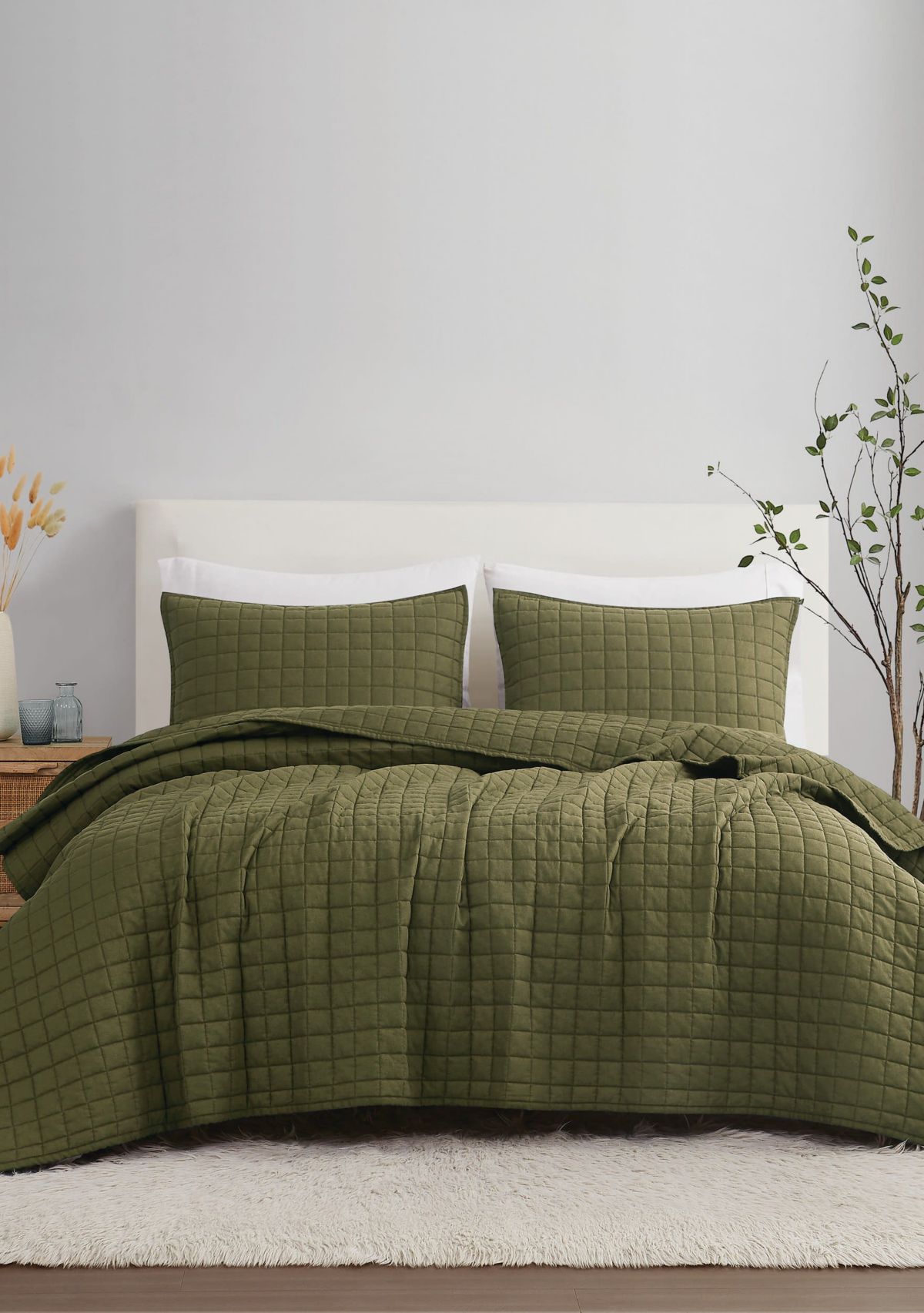 Brooklyn Loom Solid 100% Linen Quilt Set