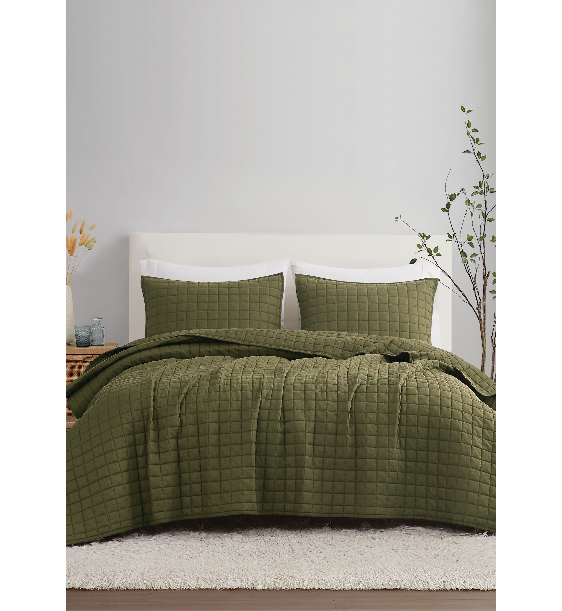 Brooklyn Loom Solid 100% Linen Quilt Set
