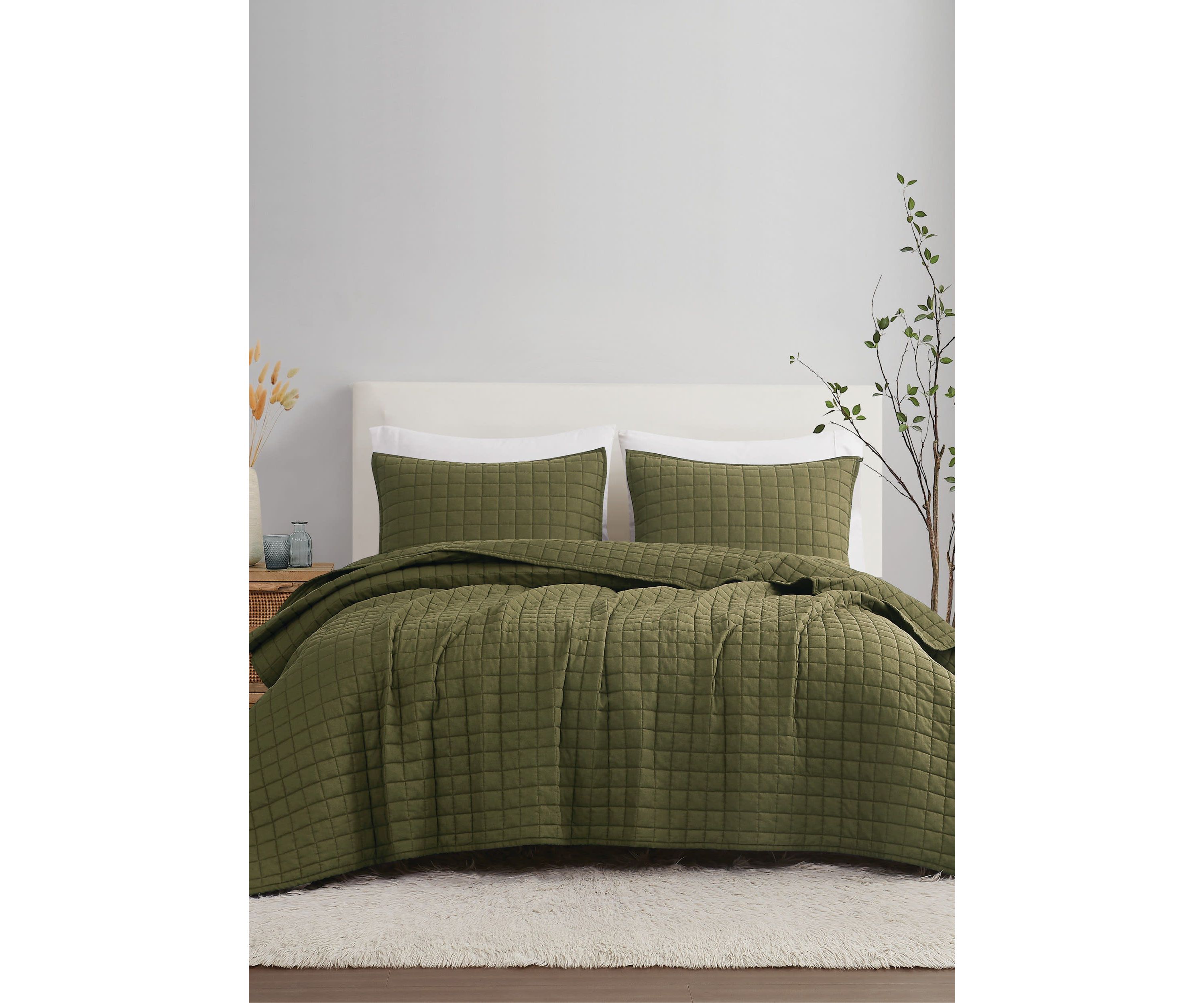 Brooklyn Loom Solid 100% Linen Quilt Set