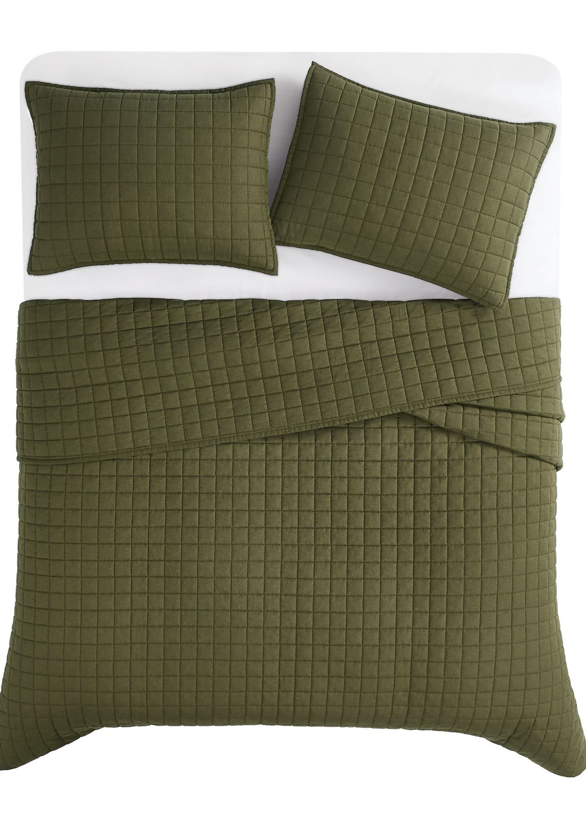 Brooklyn Loom Solid 100% Linen Quilt Set