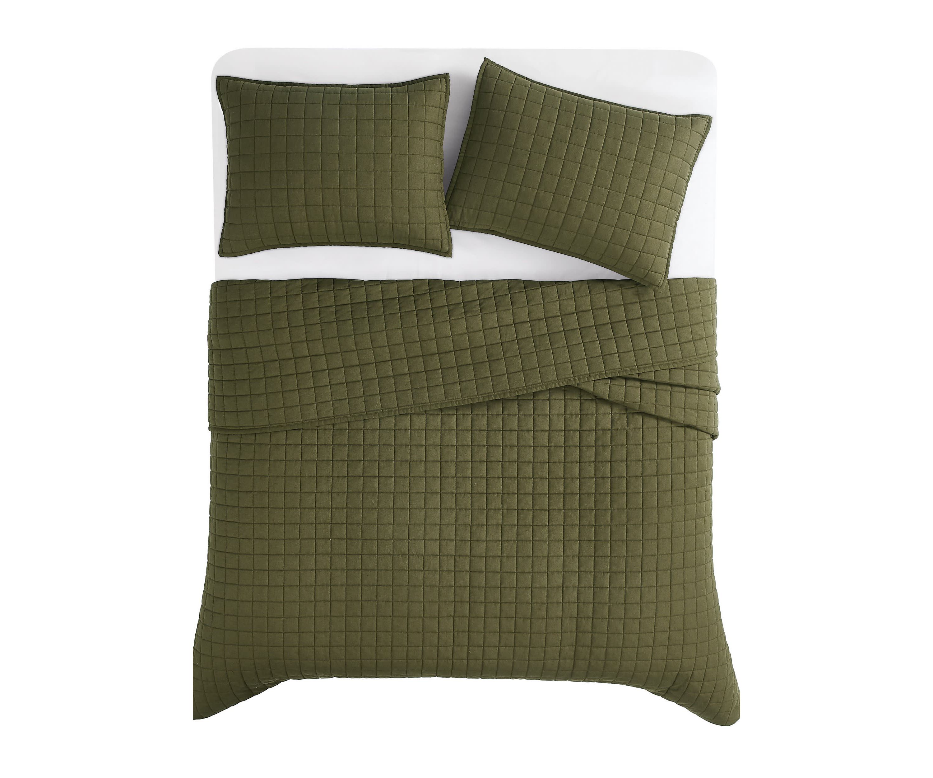 Brooklyn Loom Solid 100% Linen Quilt Set
