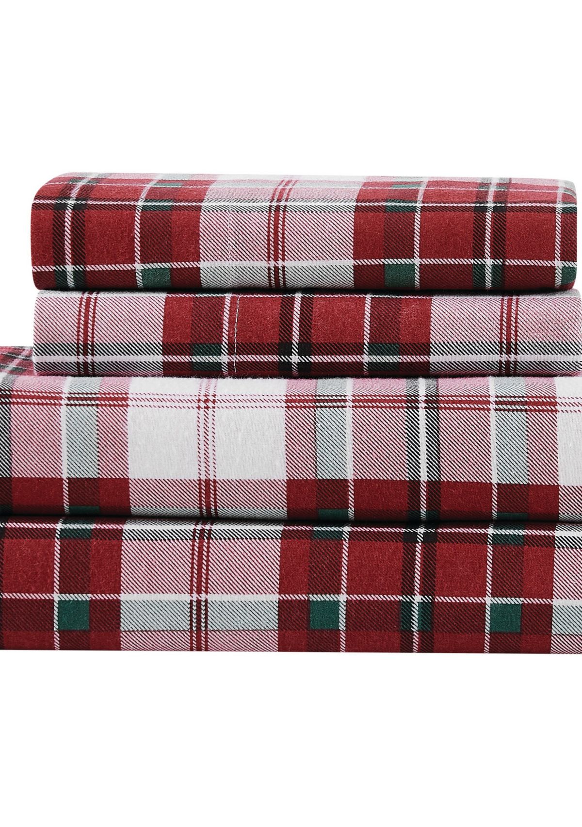 Truly Soft Holiday Plaid Twin Flannel Sheet Set