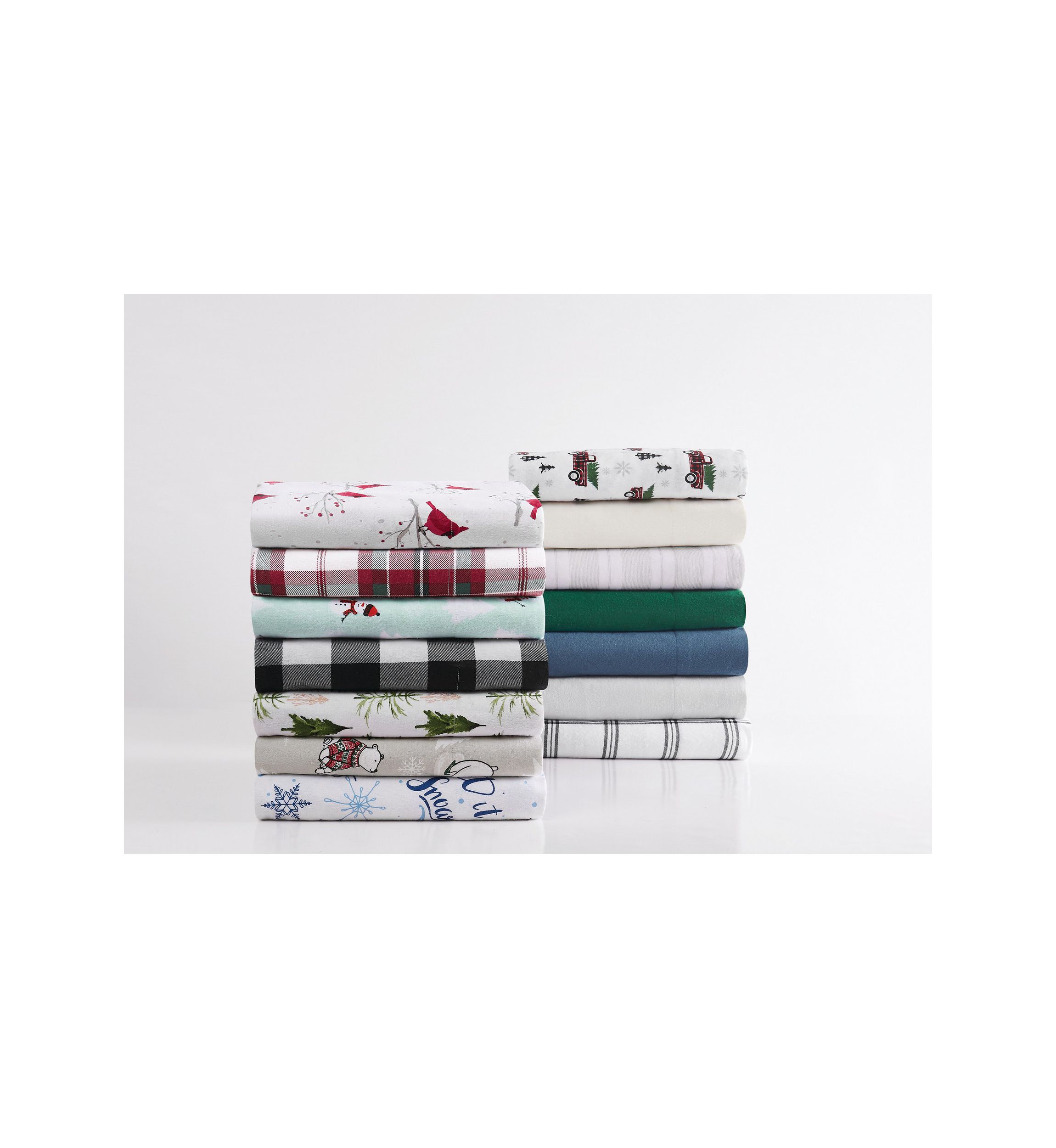 Truly Soft Holiday Plaid Twin Flannel Sheet Set