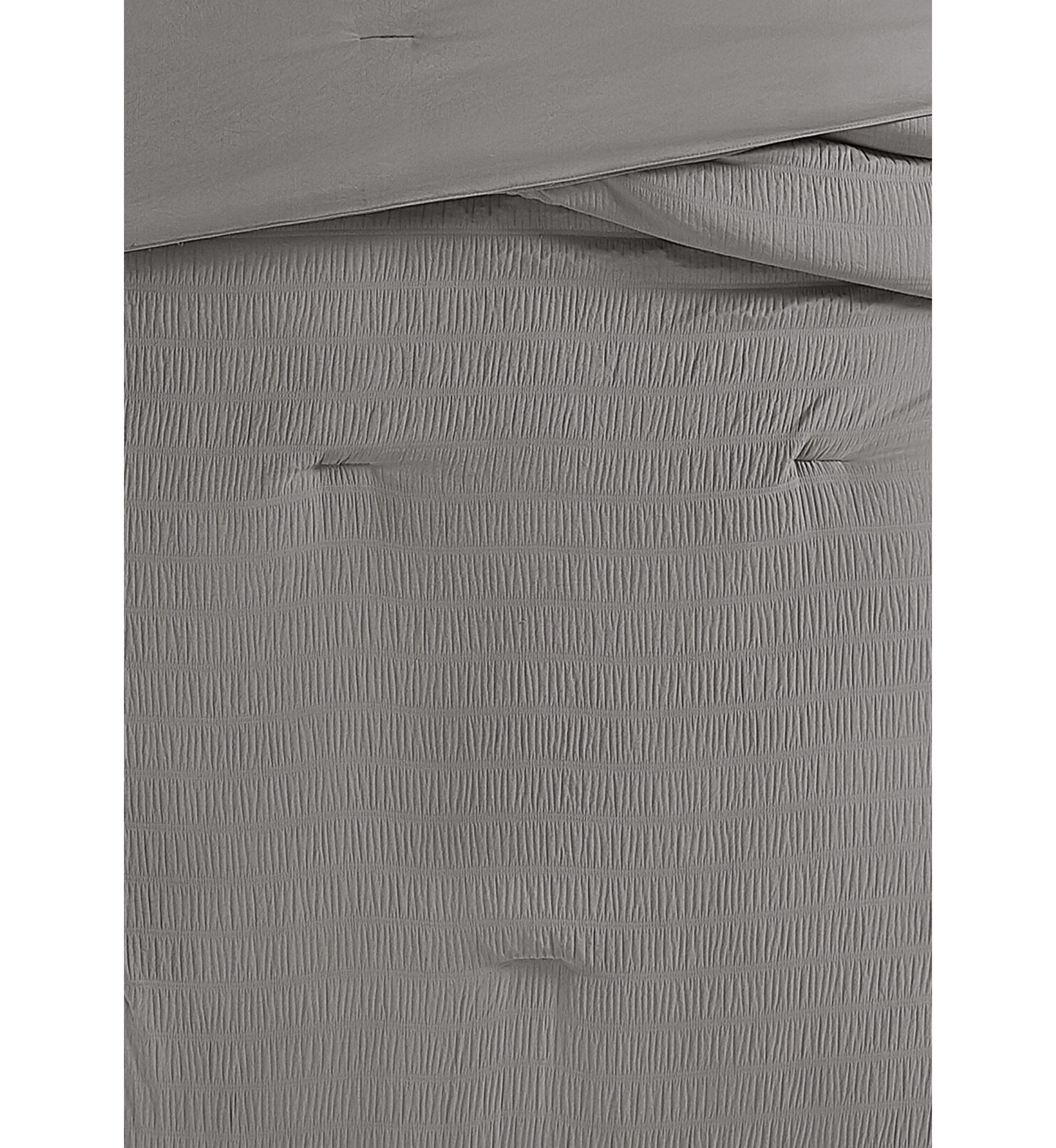 Truly Soft Crinkle Garment Wash White Twin/Twin XL 2 Piece Comforter Set