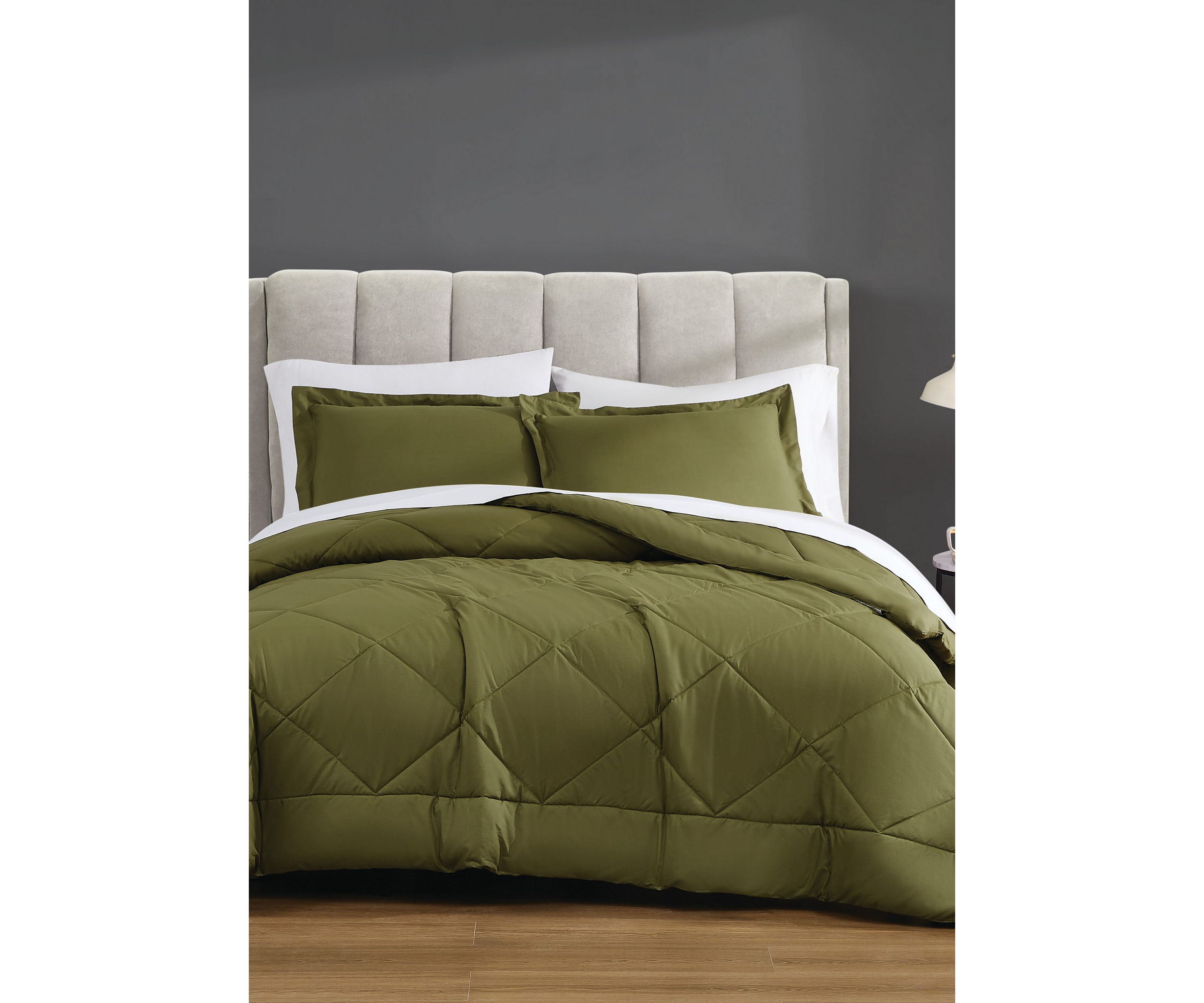 Cannon Solid Percale Light Blue Full/Queen 3 Piece Comforter Set