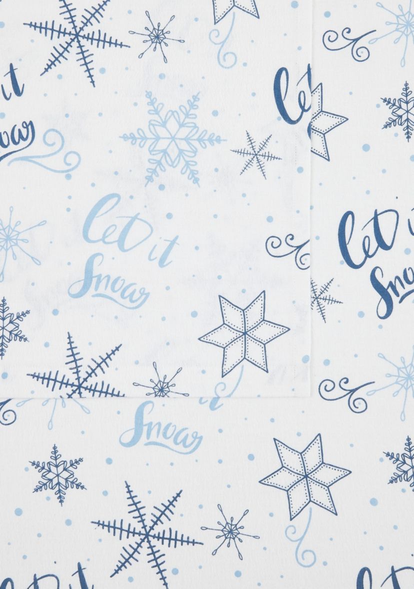 Truly Soft Let It Snow Full Flannel Sheet Set
