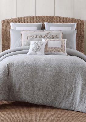 Oceanfront Resort Tropical Plantation Toile Duvet Set Belk