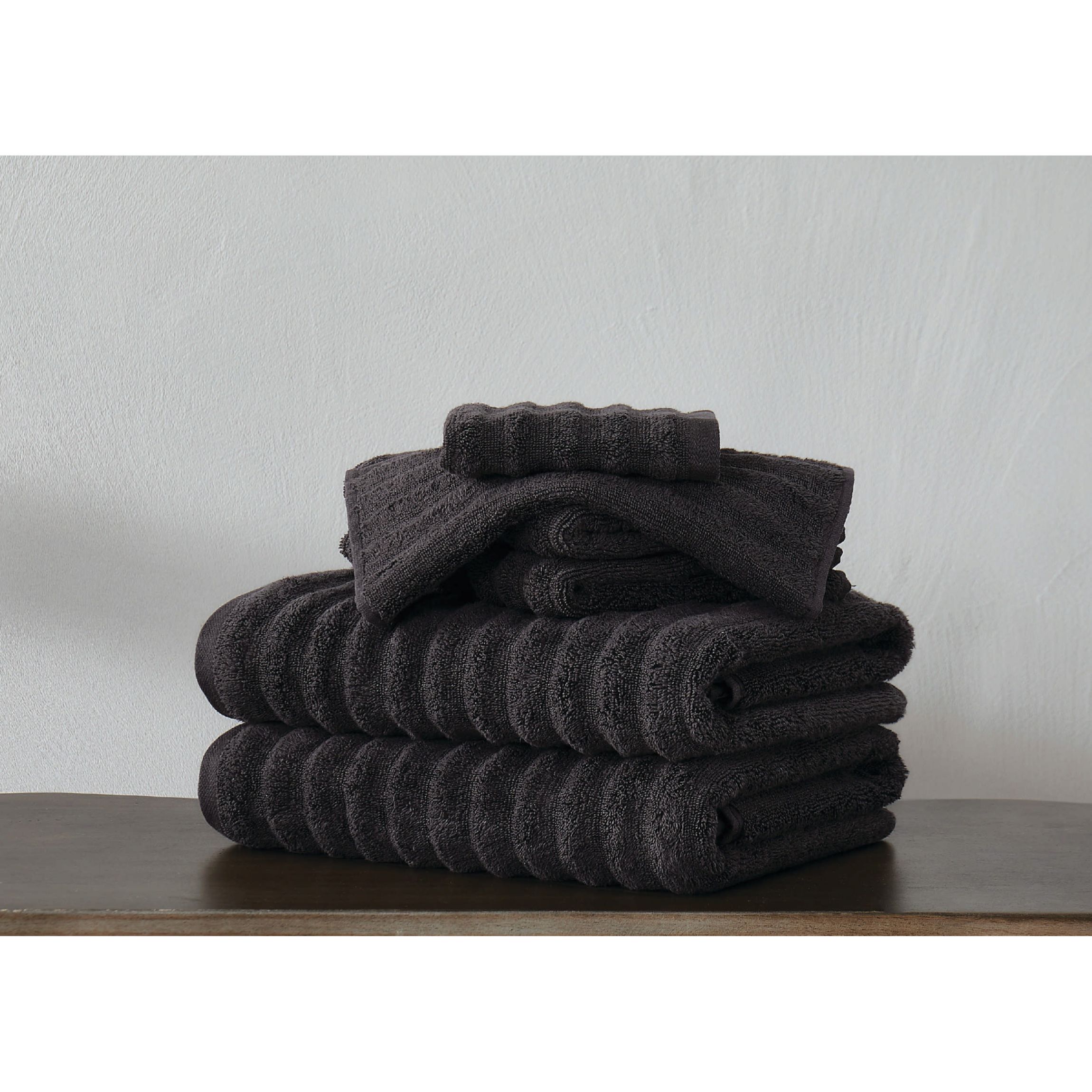 London Fog Zero Twist White 6 Piece Towel Set
