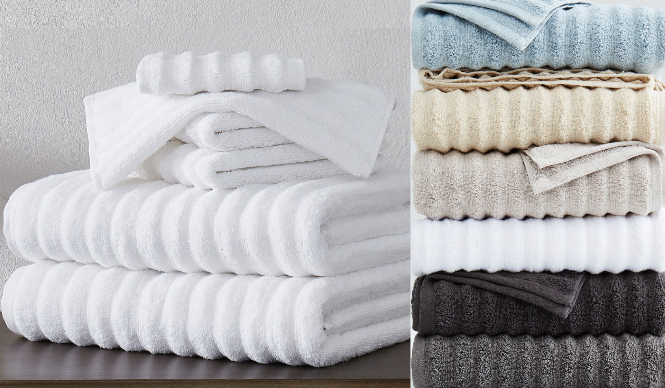 London Fog Zero Twist White 6 Piece Towel Set