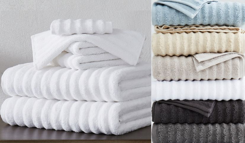 London Fog Zero Twist Light Blue 6 Piece Towel Set