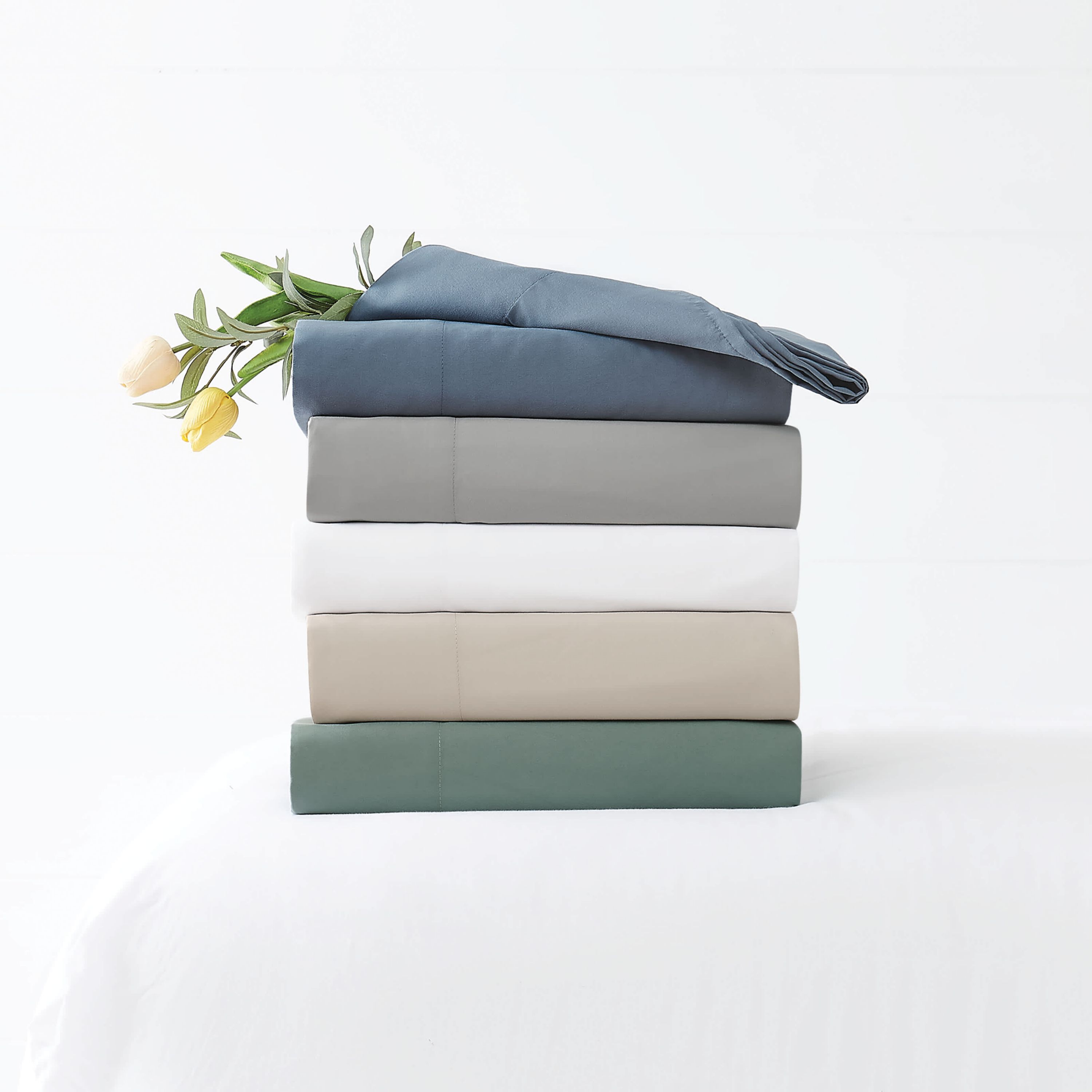 Truly Soft Green Solid Sage Twin XL 3 Piece Sheet Set