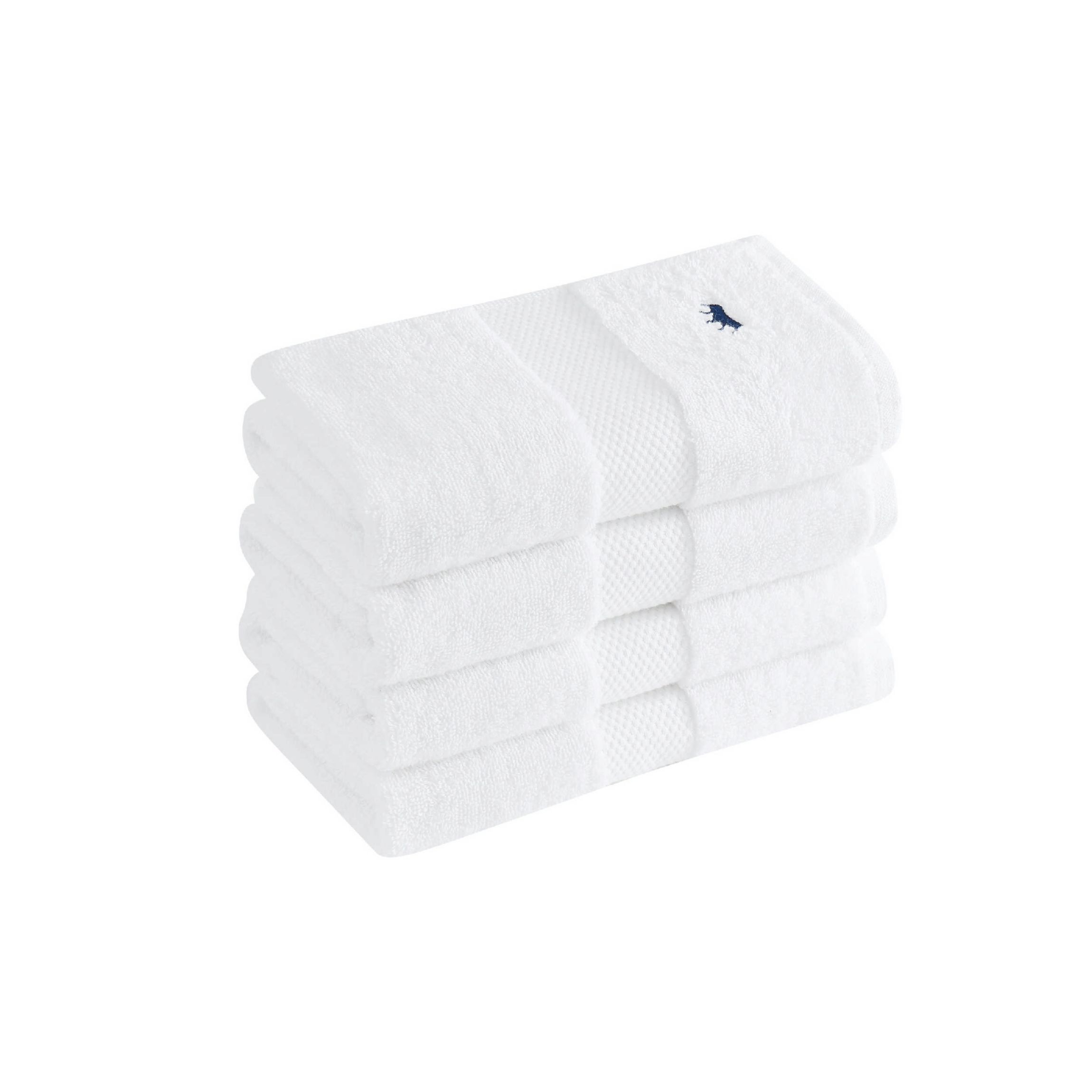 Royal Velvet Turkish Cotton 4 Pack Blue Hand Towel