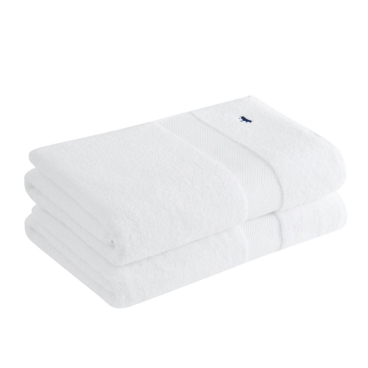 Royal Velvet Turkish Cotton 2 Pack Blue Bath Towel