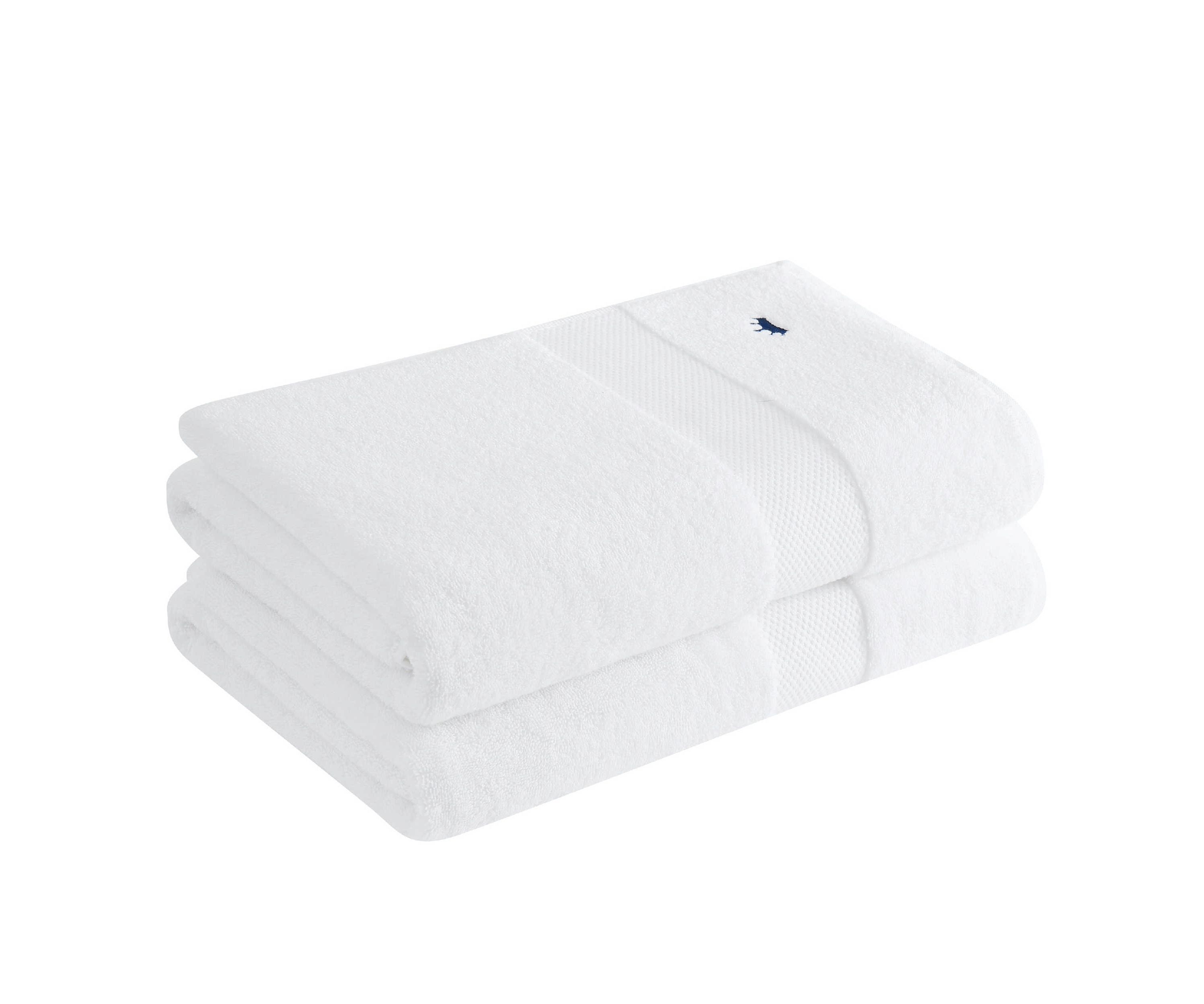 Royal Velvet Turkish Cotton 2 Pack Blue Bath Towel