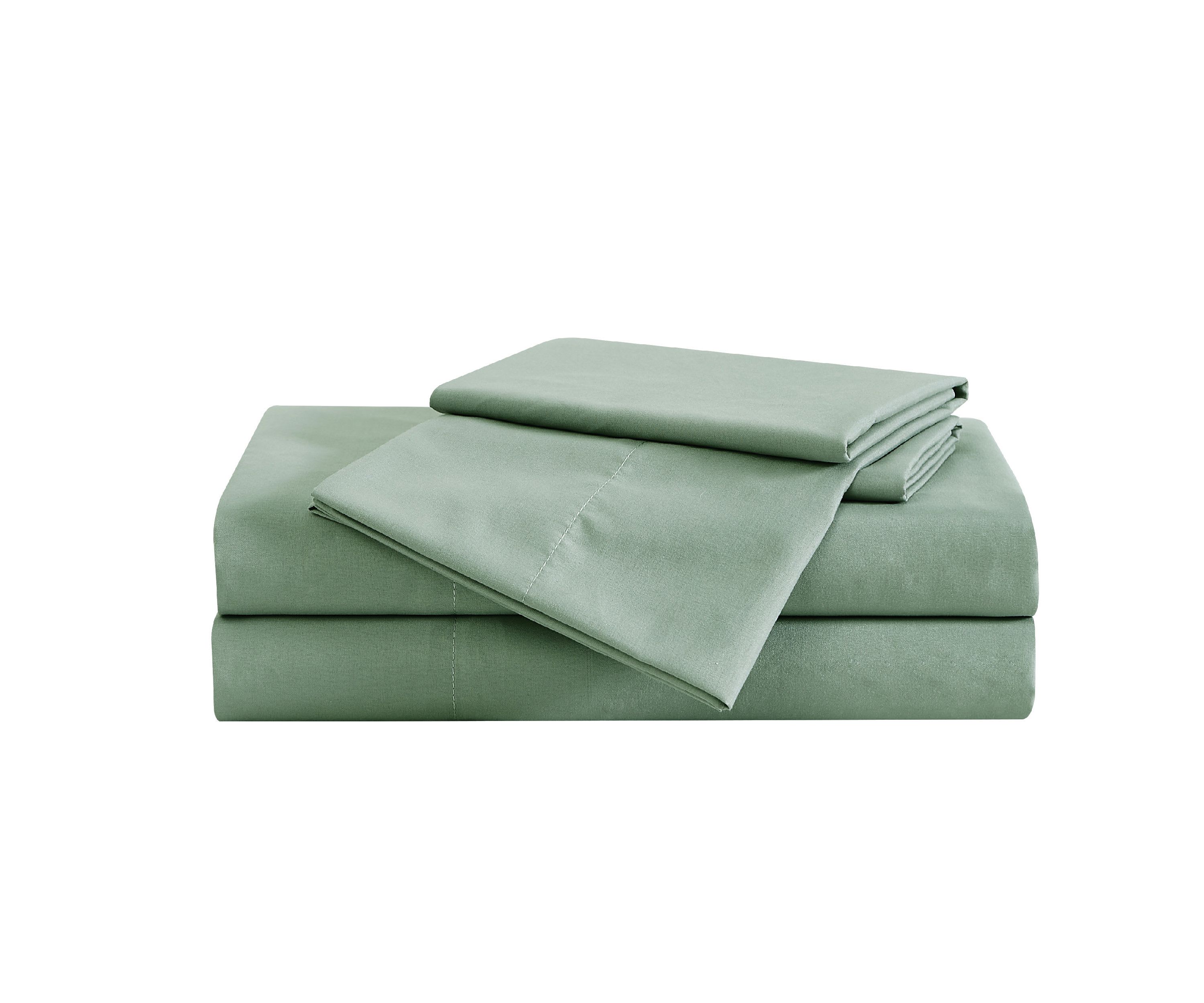 Truly Soft Garment Wash Solid Blue Twin 3 Piece Sheet Set