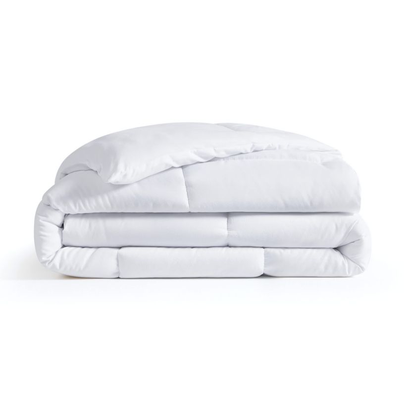 Truly Soft Everyday Pleated 4 Piece Full/Queen Removeable Cover Comforter Set in Ivory