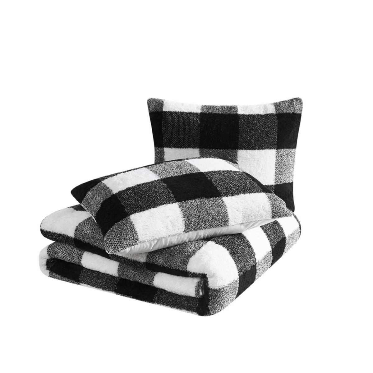 Cannon Cozy Buffalo Check Green King 3 Piece Comforter Set