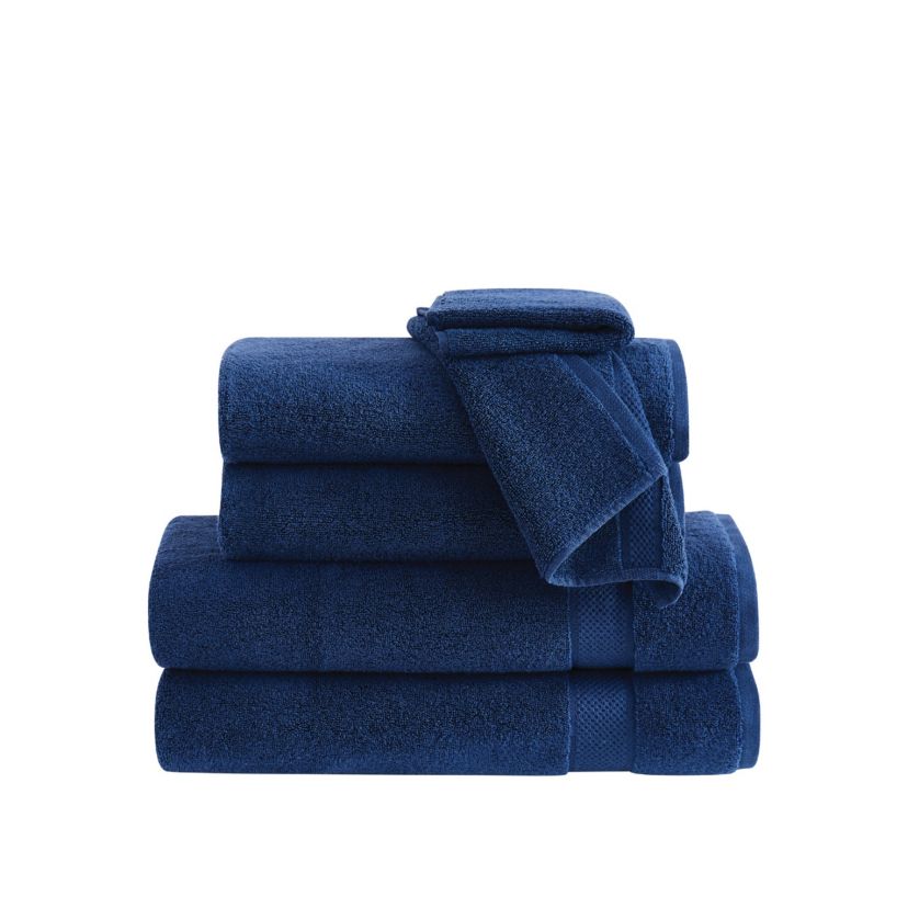Vince Camuto Classic Solid Grey 6 Piece Towel Set